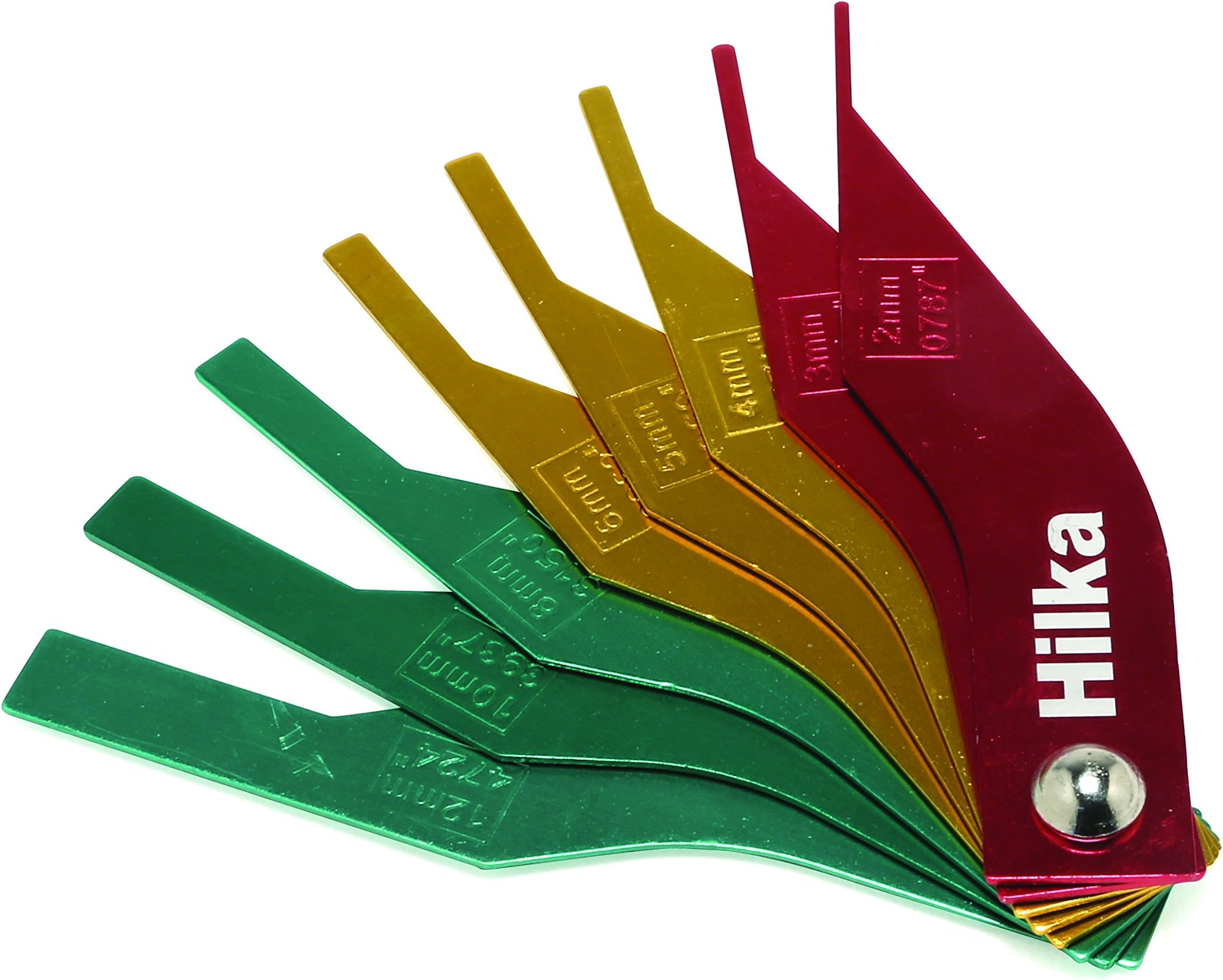 Hilka 12700108 Brake Pad Thickness Gauge, Set of 8