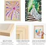 Paquet de 5 12x16 Panneaux de bois non finis de pouce pour DIY Art Décor , Panneaux de toile de bois vierge idéal pour la peinture à l'huile et les travaux d'artisanat. DIY Fournitures
