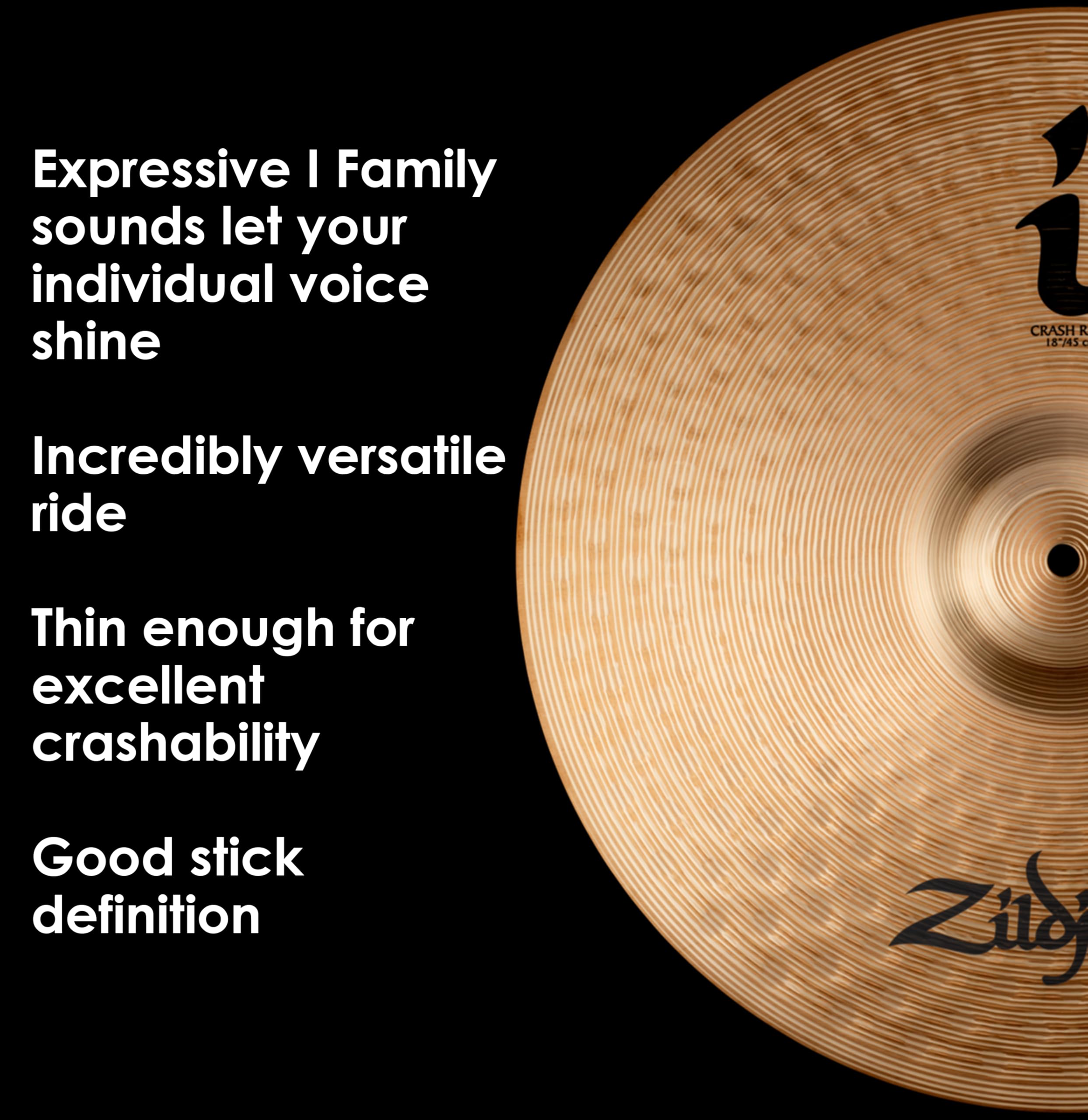 Zildjian ILH18CR I Family Series - Crash Ride Cymbal - 18"