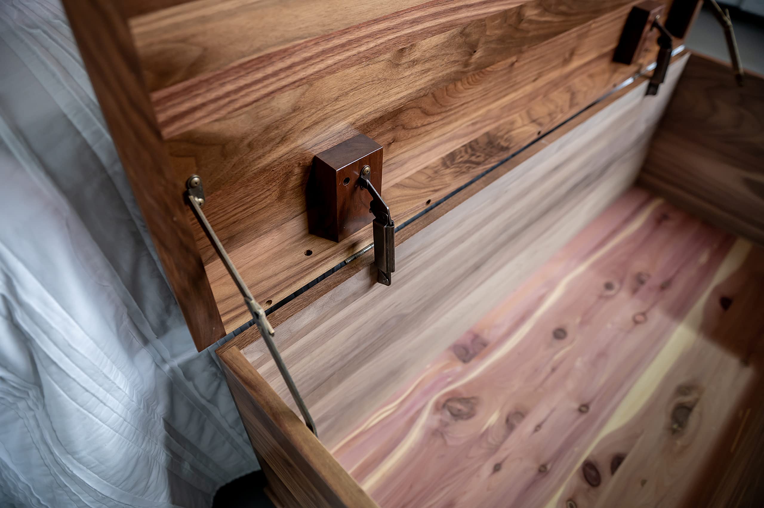 Buy 46" Cedar Hope Chest with Waterfall Top Amish Cedar Chest w/ Anti