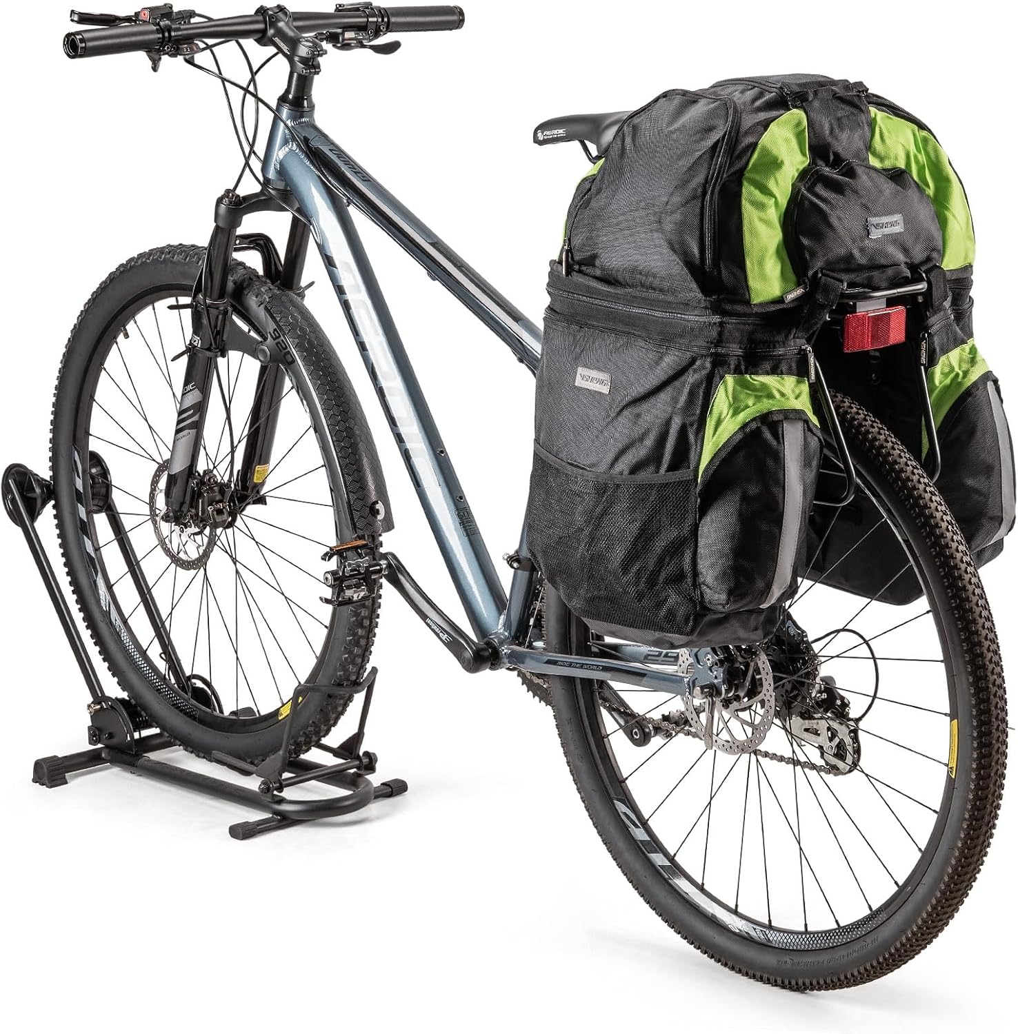 Rear Bike Rack - Bike Cargo Rack Quick Release Mount - Large Capacity Bicycle Pannier Rack 60lbs, Touring Carrier Rack fit 24”-29” and 700c