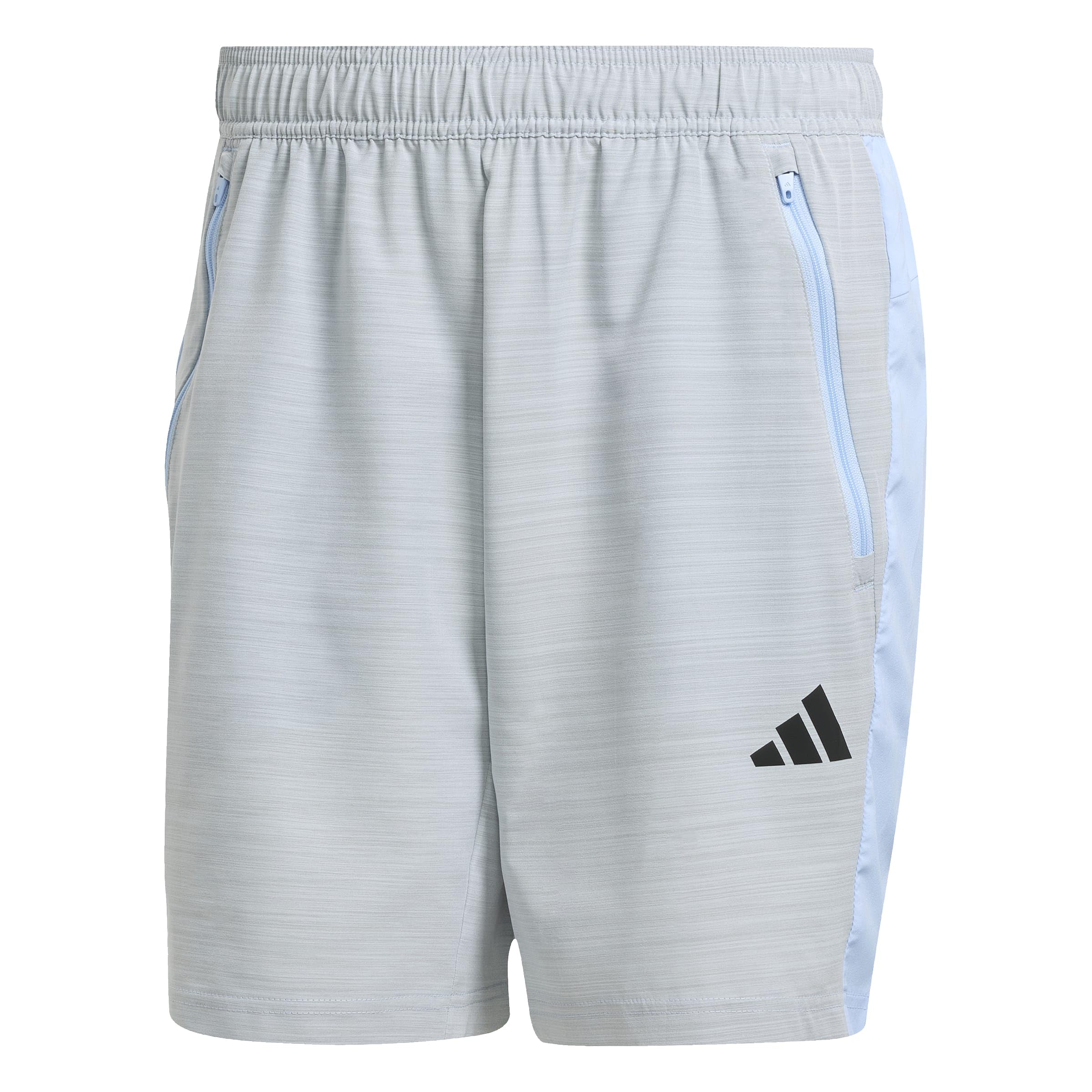 adidas Men's Train Essentials Woven Melange Shorts, Glow Blue Mel, XXL