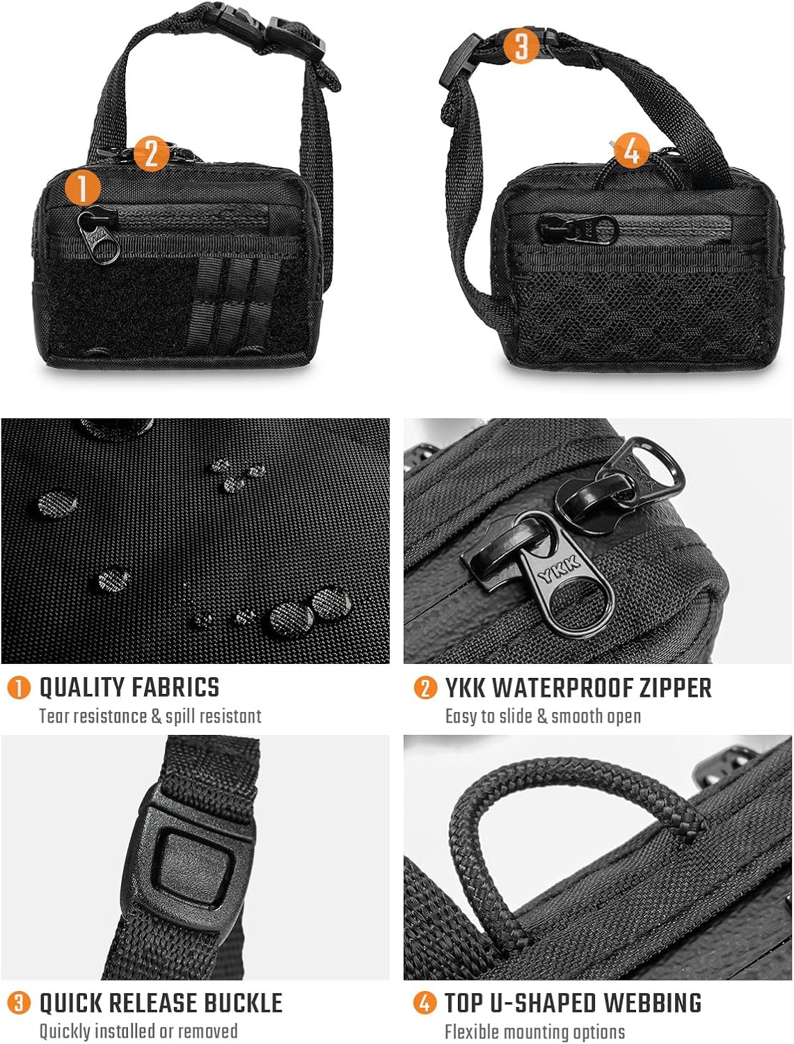 TACTICAL_GEEK Storage A18 Compact Wireless Headset Pack with Quick-Release Buckle, Mini Coin Purse - Image 5