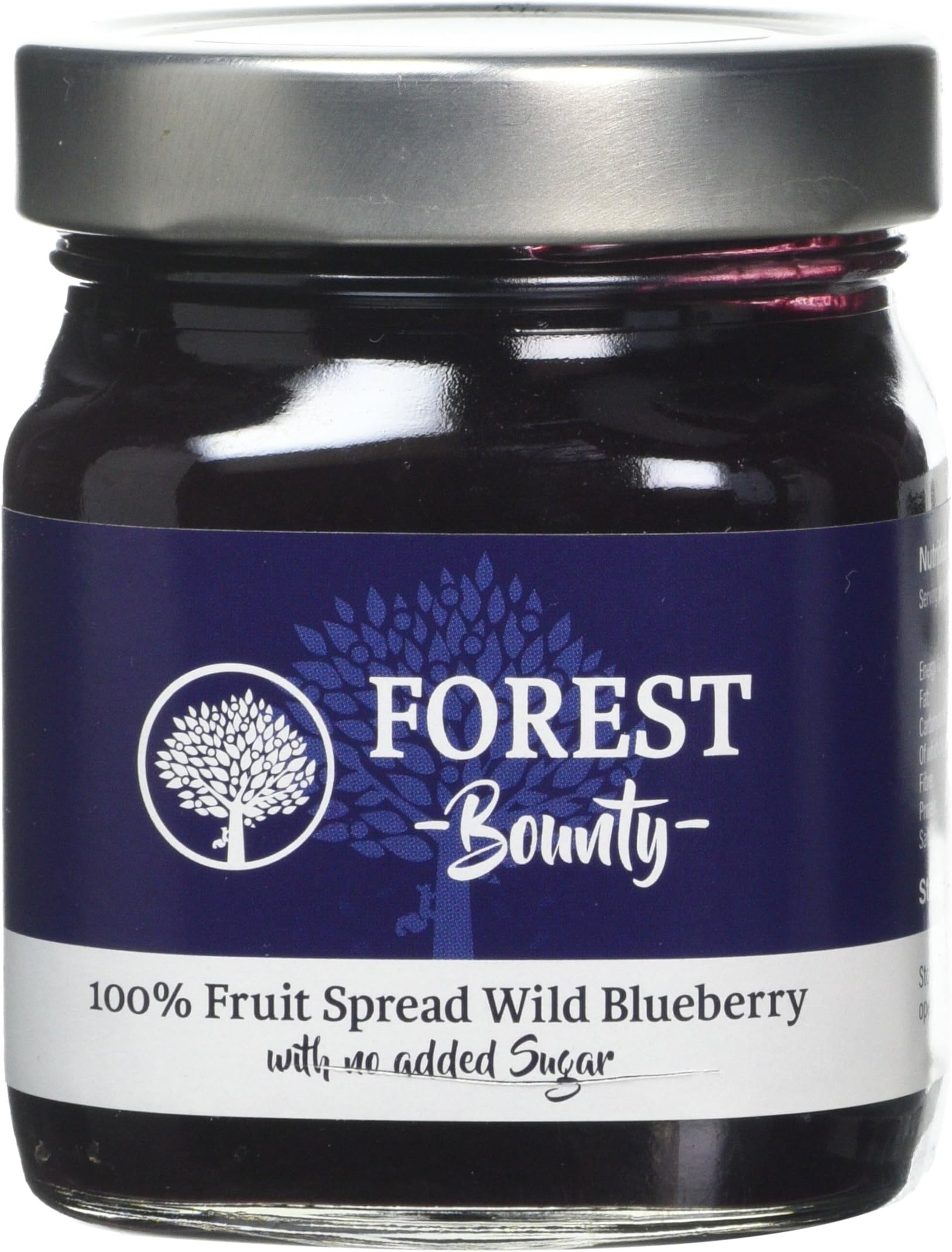 Forest Bounty 100 Percent Fruit Spread NOW ONLY AVAILABLE IN 250G Wild Blueberry