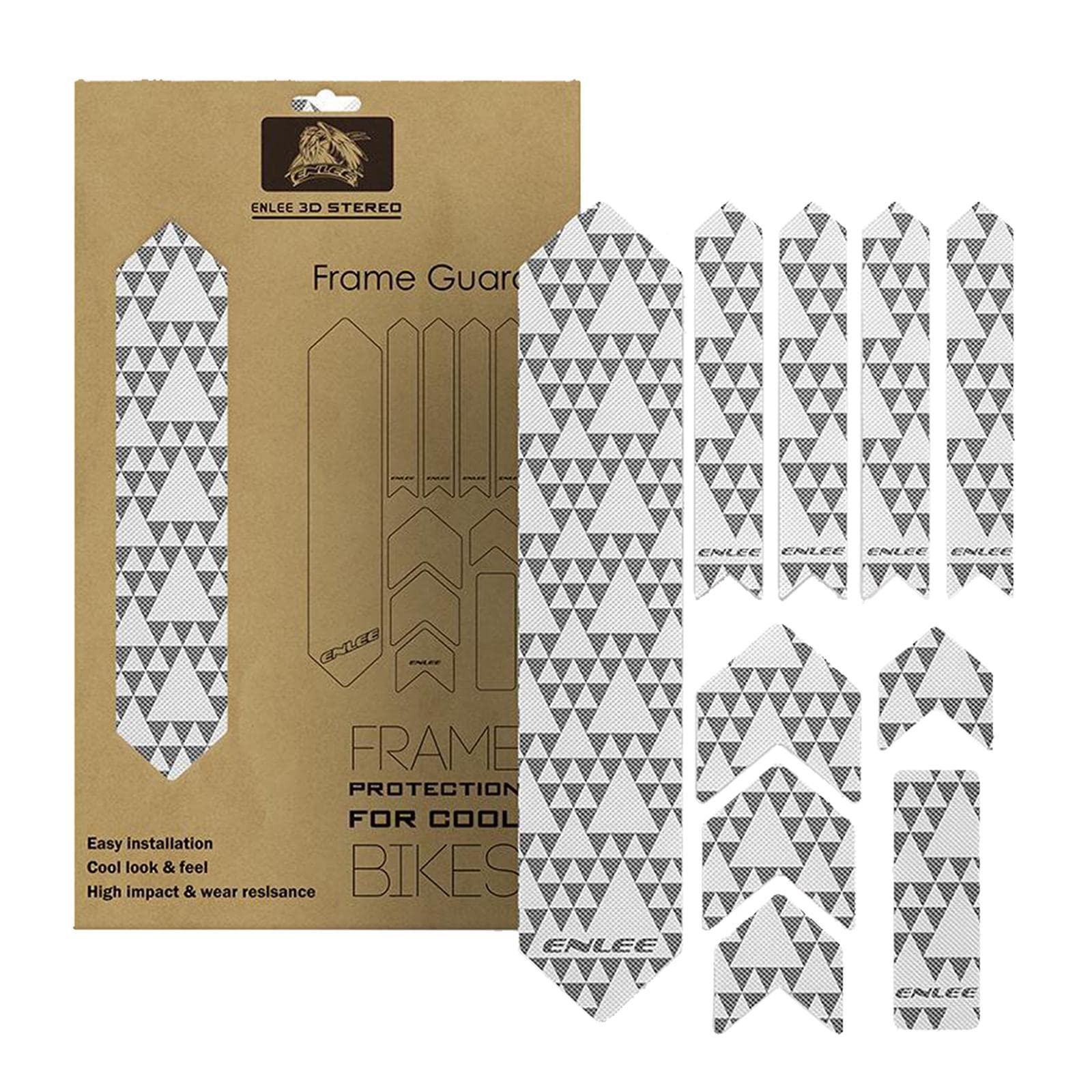 Bike Frame Protector Guard MTB Road Bicycle Sticker Decorative Tape Plaid