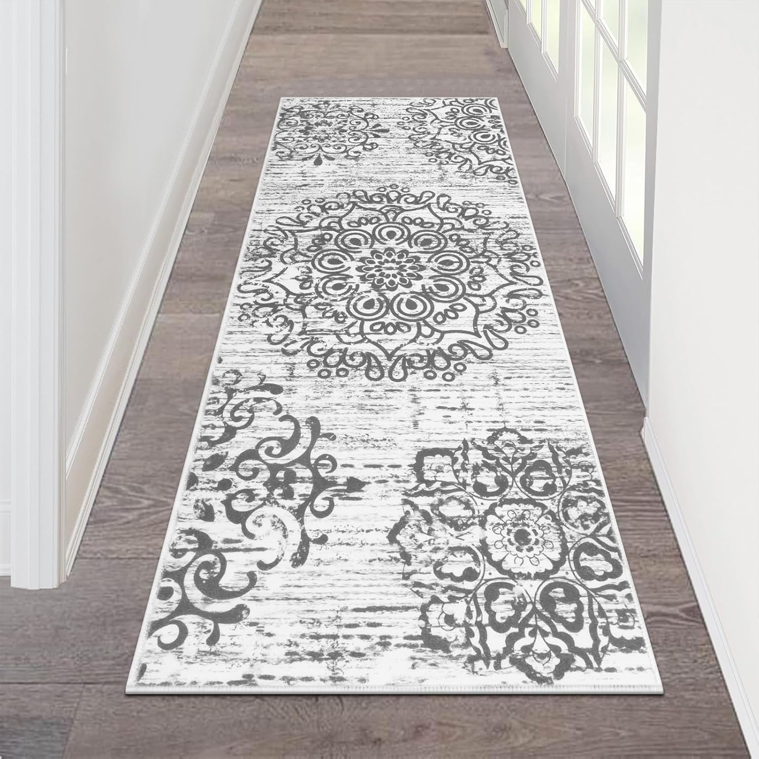 HEBE Hallway Runner Rug 2’x5′ Washable Vintage Distressed Area Rugs Non Slip Laundry Rug Runner Boho Floor Carpet Runners for Hallways Entryway Laundry Room Kitchen Bathroom HEBE Hallway Runner Rug 2’x5′ Washable Vintage Distressed Area Rugs Non Slip Laundry Rug Runner Boho Floor Carpet Runners for Hallways Entryway Laundry Room Kitchen Bathroom