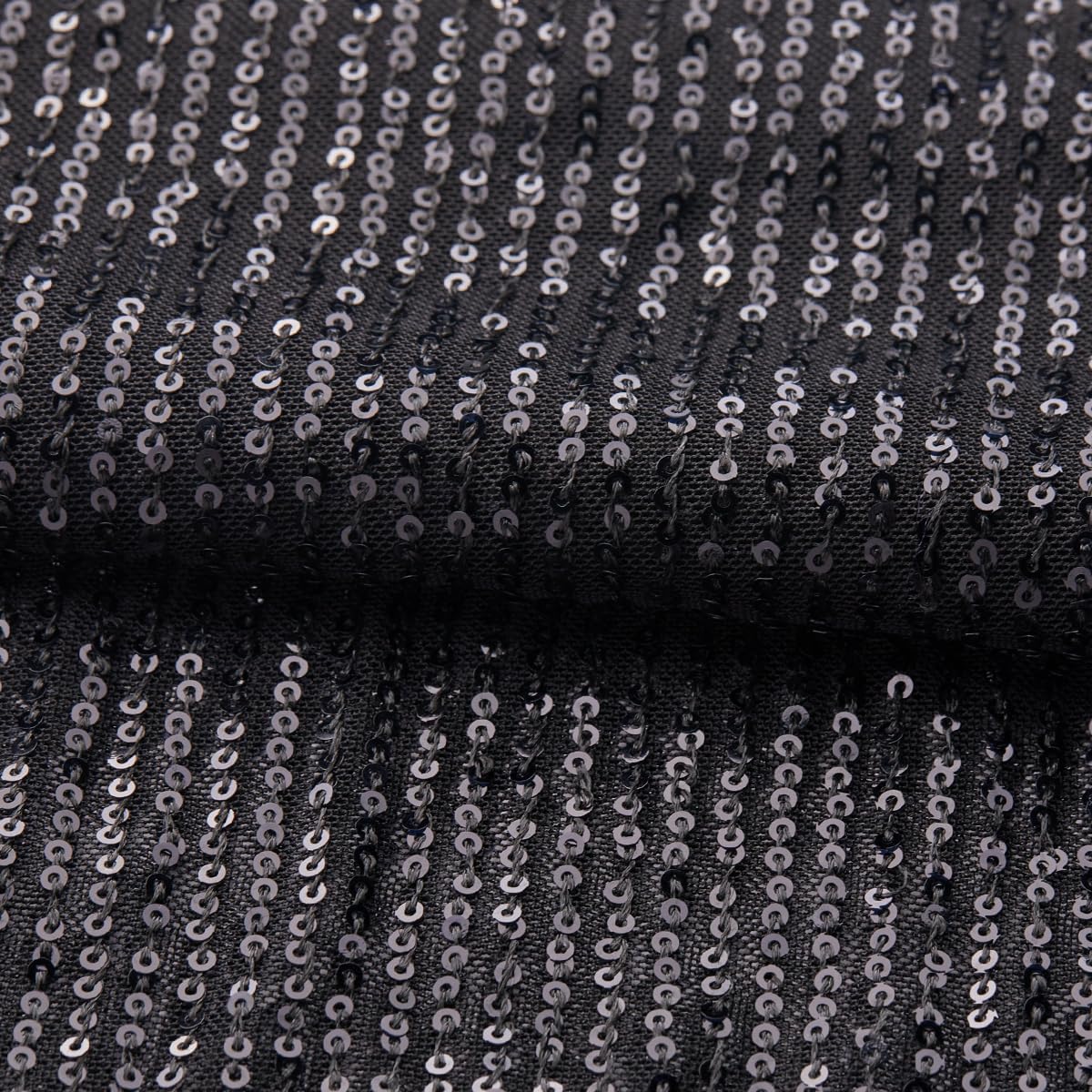 Arjen Kroos Men's Sexy Sparkly Tank Top See-Through Mesh Sequin Disco Vest - Image 3