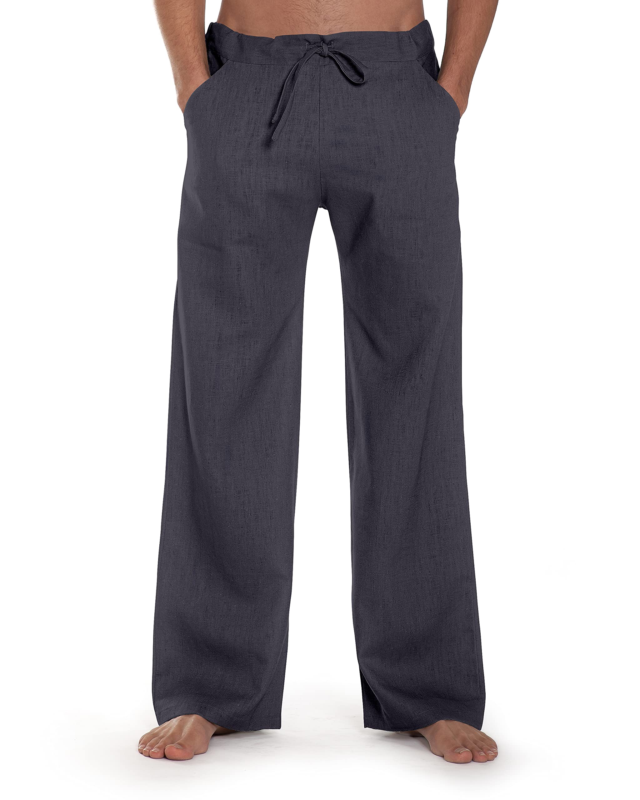 Leinenhose Essential aus echtem feinen Leinen Sommerhose Freizeithose mit Zugband für Freizeit Sommer Urlaub Arbeit Made in Germany