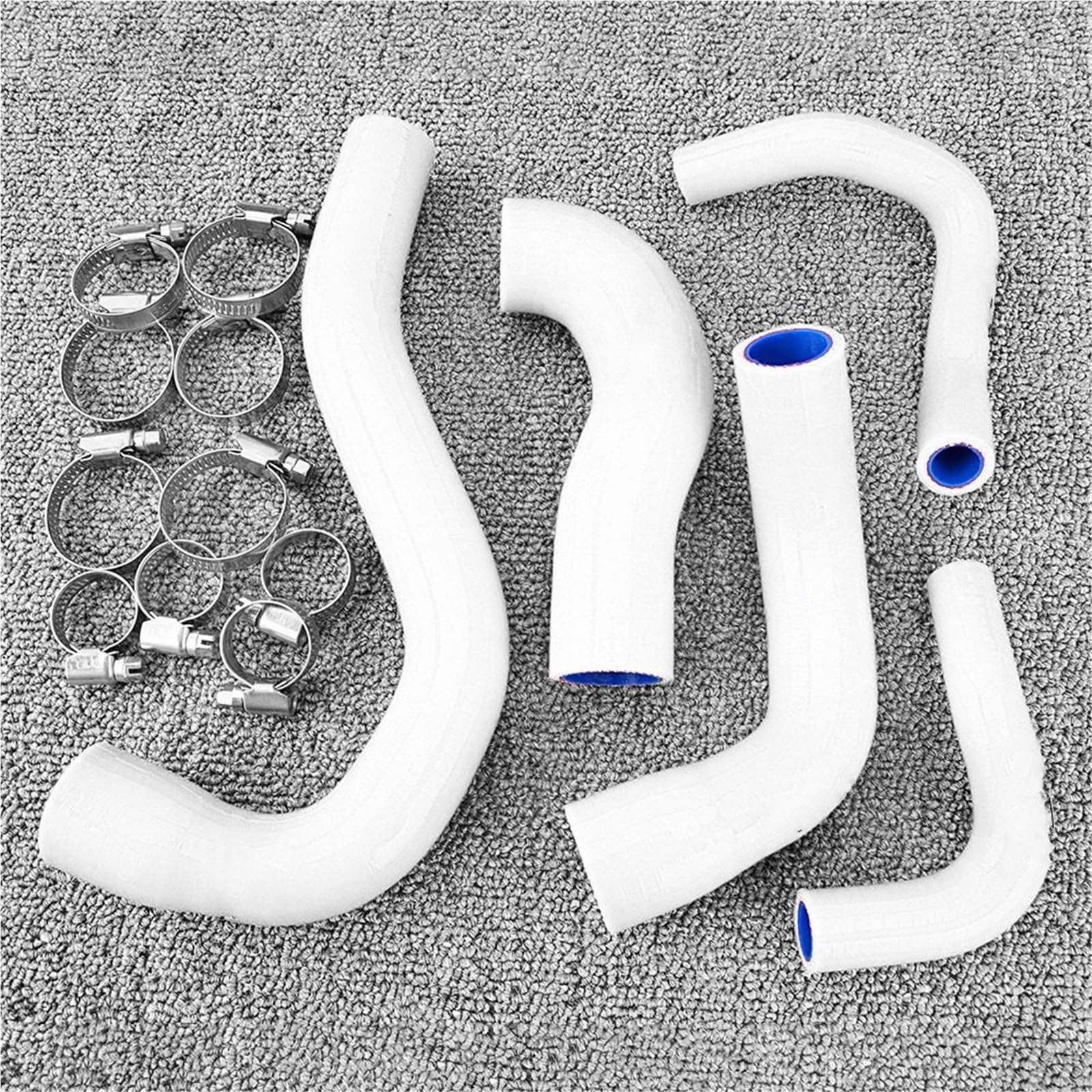 Líneas y mangueras de presión Kit de manguera de refrigerante de silicona para Yamaha MT-09, XSR900, MT09, Tracer 900, GT 9, GT 900, GT FZ09, FJ09, FZ09, FZ MT09. Manguito Turbo(White)