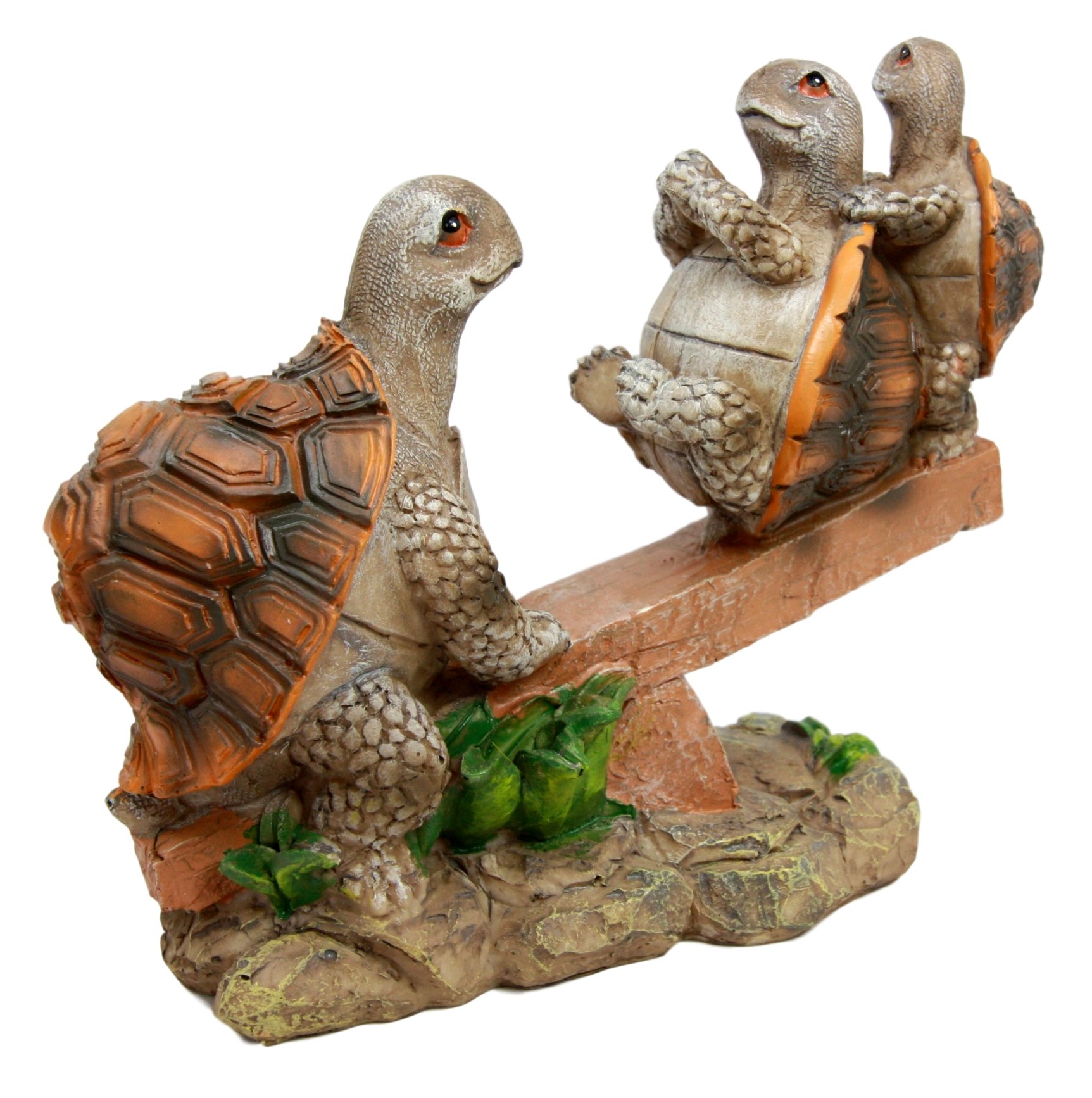 Amazon.co.jp: Ebros Gift 森で赤ちゃんと遊んでいる母親のカメ