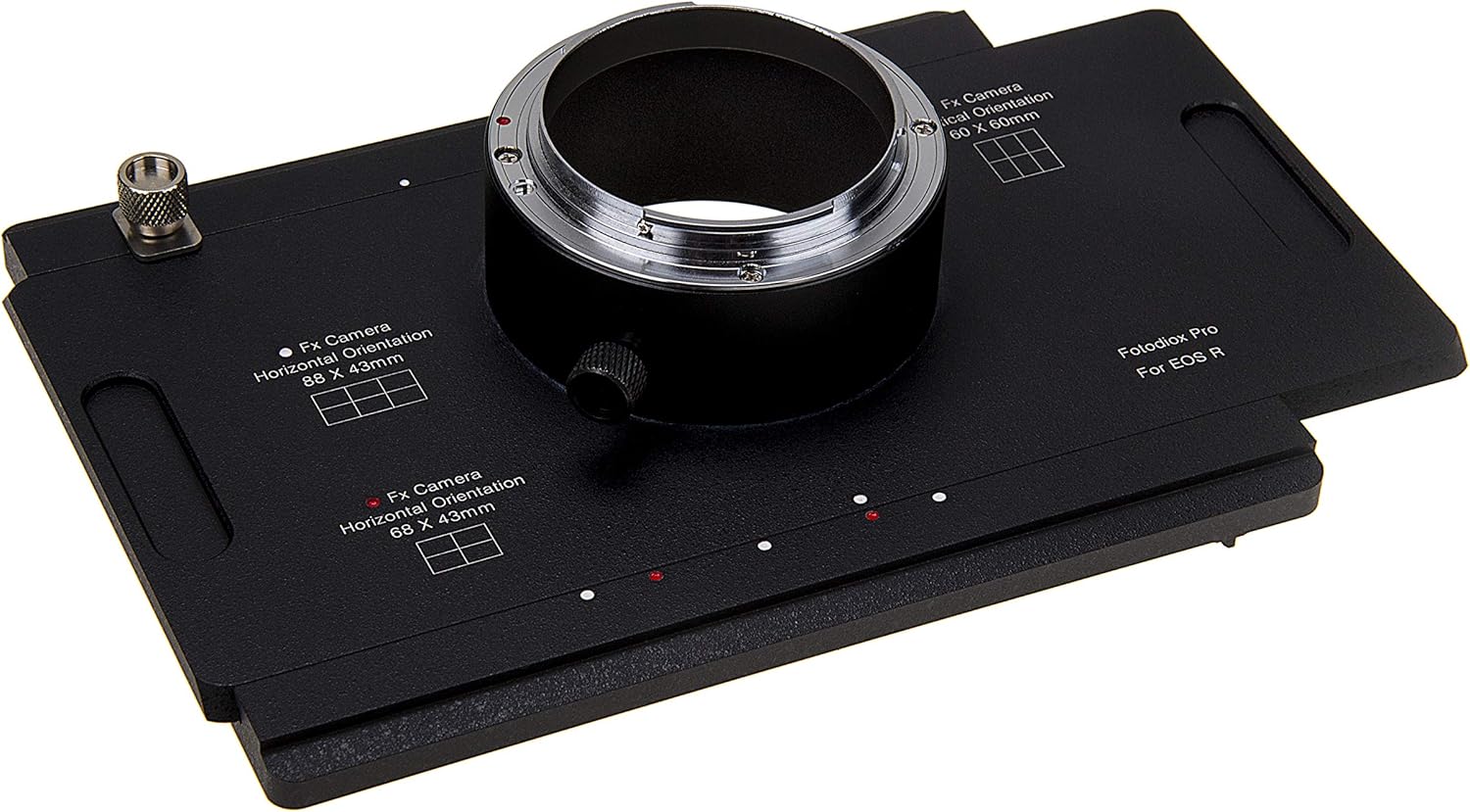 Black Friday - 80% OFF Fotodiox Pro Lens Mount Adapter Compatible with Canon RF Mount Mirrorless Camera Body to Large Format 4x5 View Cameras with a Graflok Rear Standard - Shift/Stitch Adapter