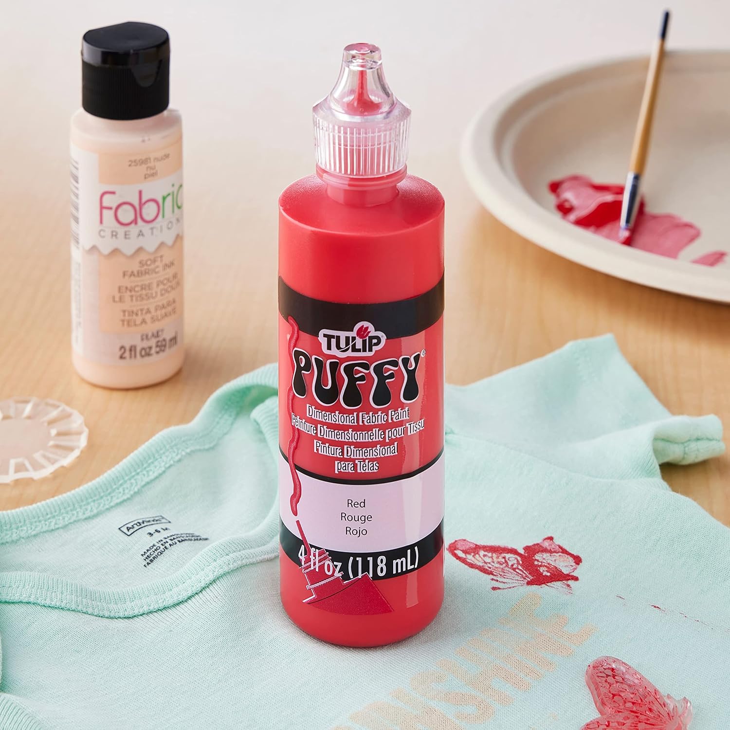 Tulip Puff Paint 4oz. Puffy Dimensional Fabric Paint, 12 Pack