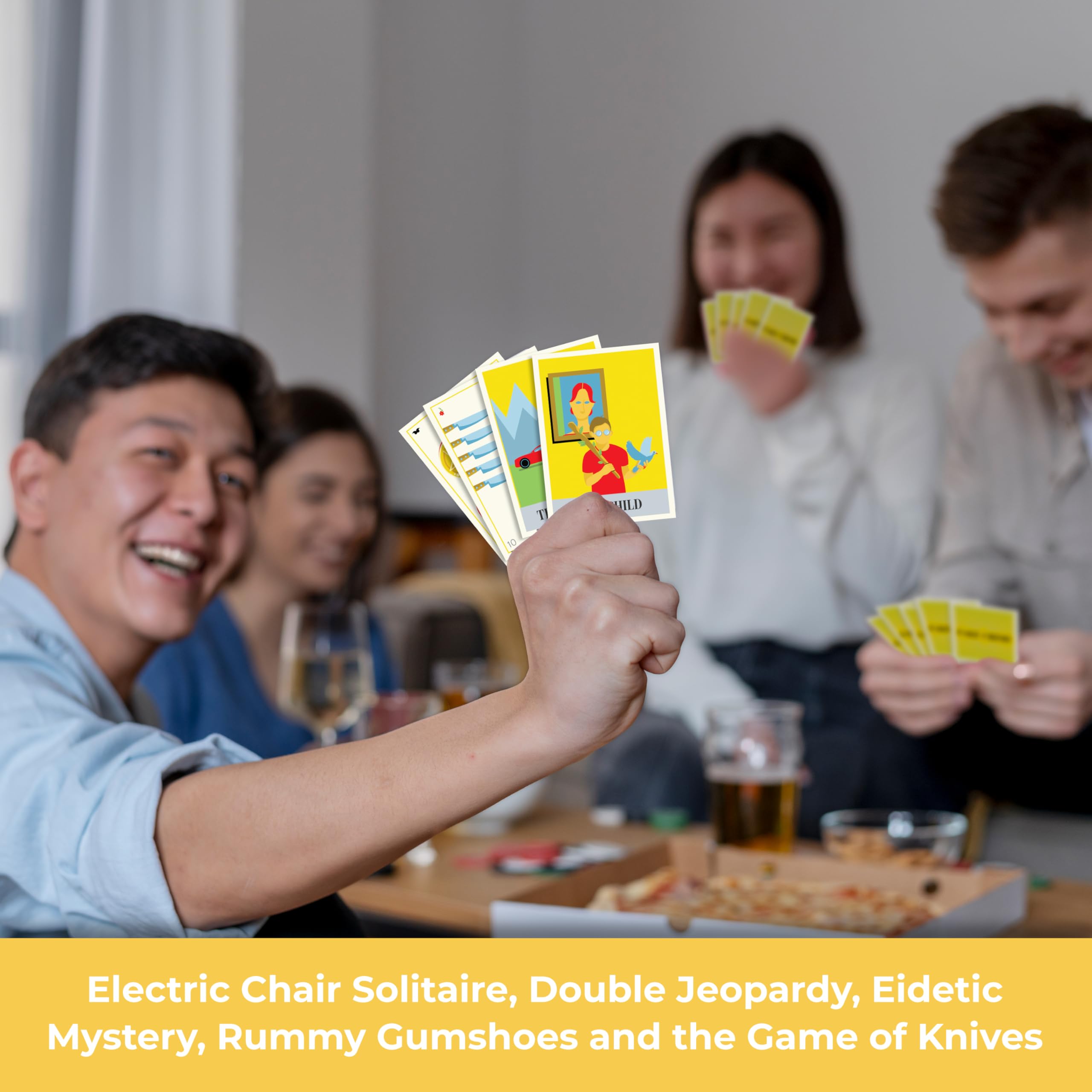 FITZ Gefälschtes Kriminal-Partyspiel – schnelles Strategie-Kartenspiel mit Hinweisen und Abzug mit 5 Spielmöglichkeiten – für Kinder ab 12 Jahren, 1–6 Spieler, 20 Minuten Spielzeit