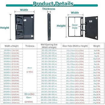 Amazon.co.jp: 点検口 プッシュオープンの金属製アクセスパネル