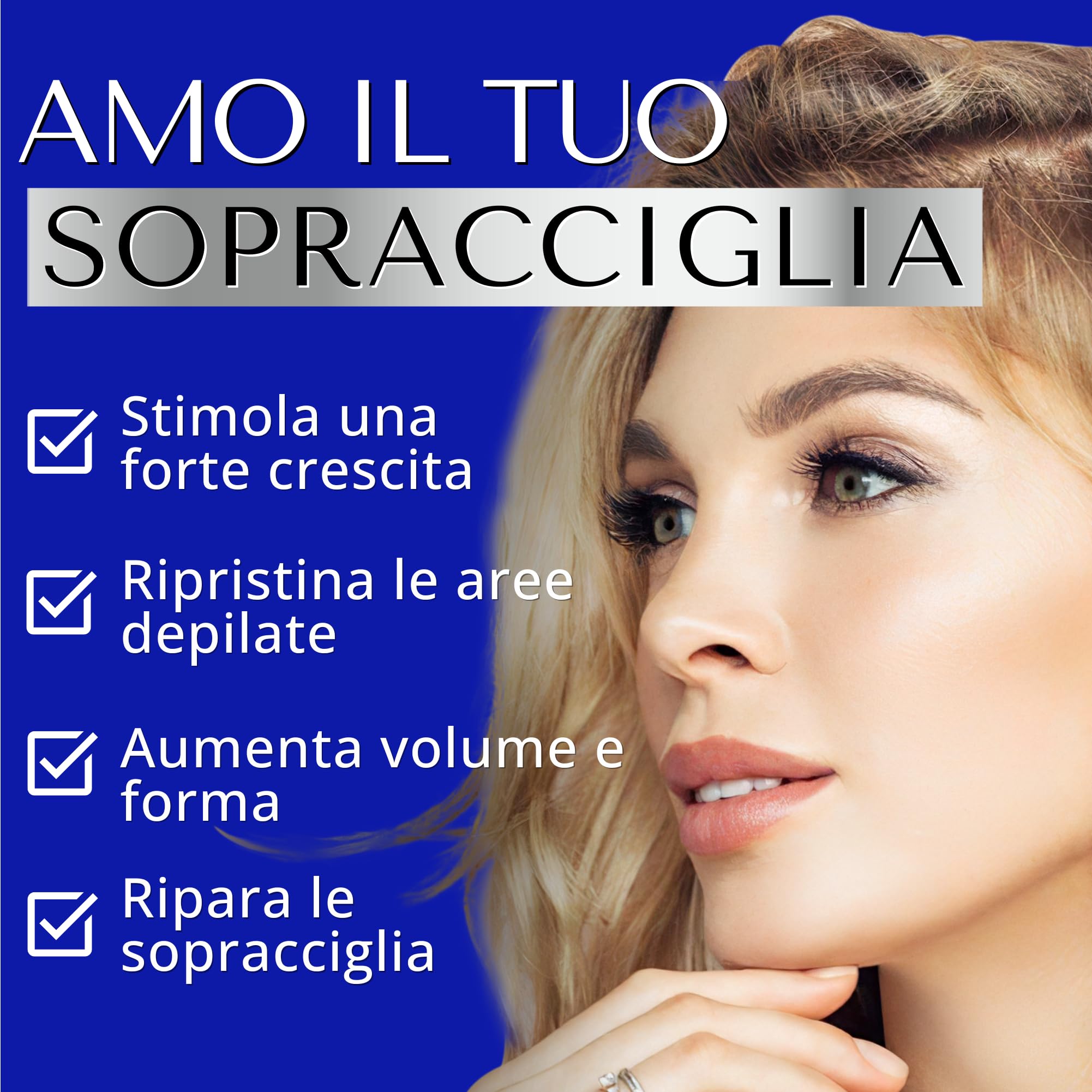 SIERO SOPRACCIGLIA RICRESCITA RAPIDA per Sopracciglia Perfette Donna e Uomo - con Péptidi Attivi e Acido Ialuronico - Risultati in 8 Settimane - Brow Serum di DERMAWORKS