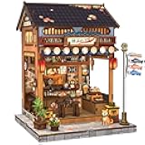 CUTEBEE Book Nook Kit - DIY Miniature House Japanese Izakaya, Dollhouse Kit for Adults and Teens, Booknook Tiny House Bookshelf Decor 3D Wooden Puzzle, Gifts for Family, Friends (Japanese Izakaya)