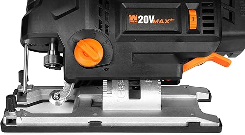 Miniatura 4 de WEN Sierra de calar inalámbrica, sin escobillas con velocidad automática (solo herramienta, batería máxima de 20 V no incluida) (20670BT)