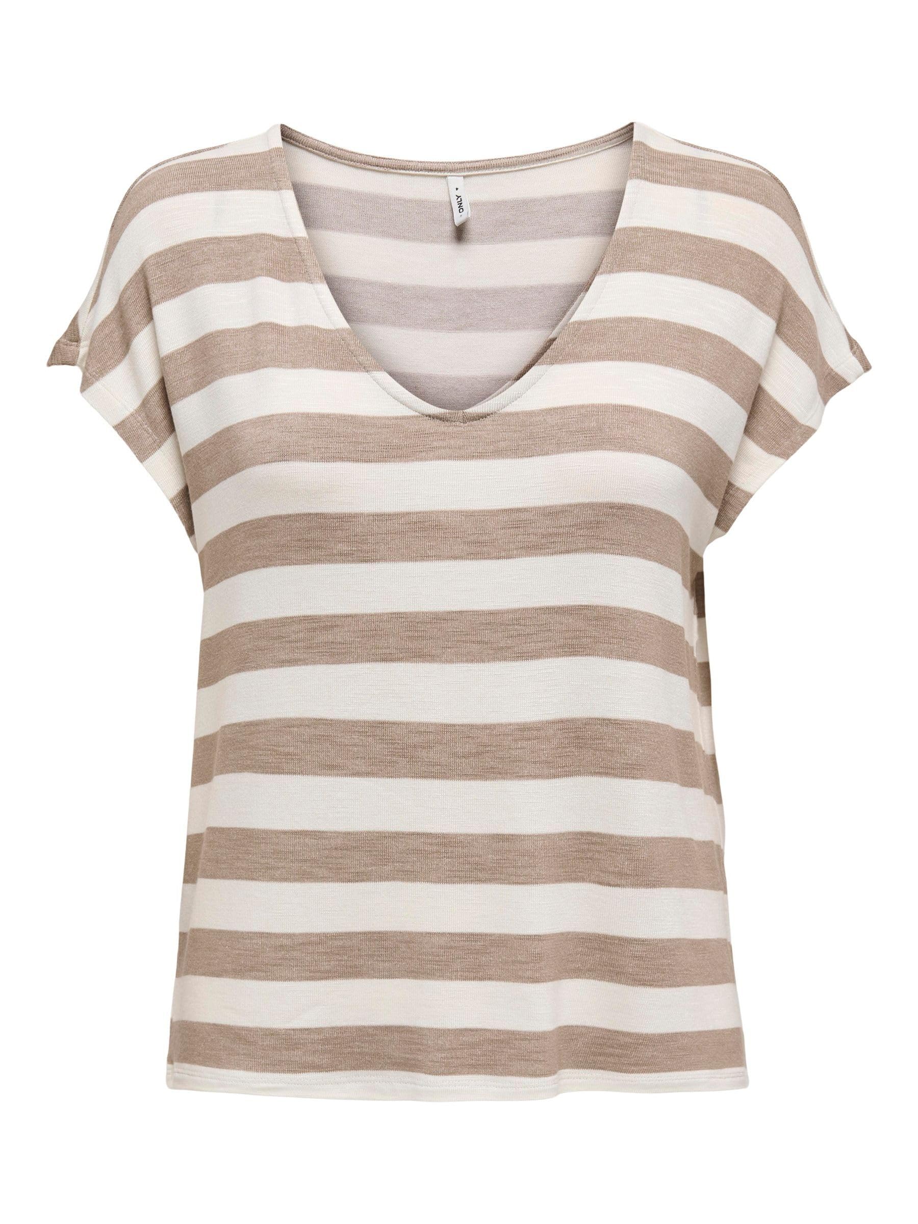 ONLY Female Top Normal geschnitten V-Ausschnitt Top
