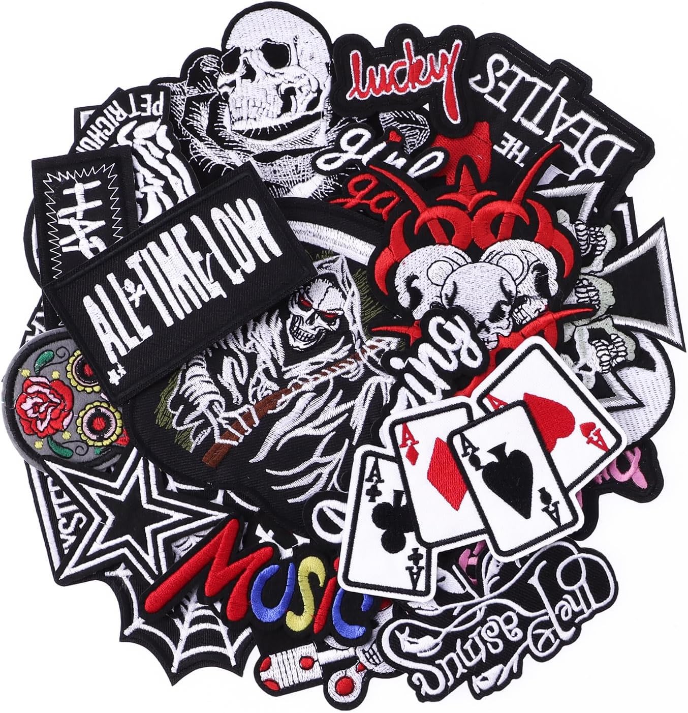 Rock Music Band Iron/Sew On Patch Embroidered Badge Applique For Clothes 9x5 CM