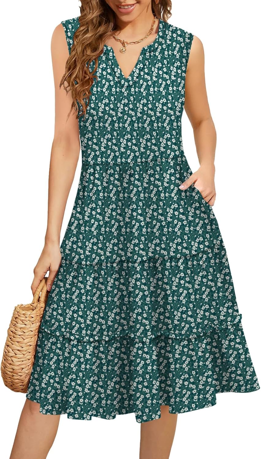 Summer Dresses for Women 2025 Elegant Classy Casual Maxi Graduation Midi Dress Date Outfits Spring Break Essentials Green