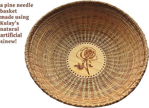 Miniatura 6 de Kulay Hilo de poliéster plano encerado natural para cuentas, cuero, teñido anudado y costura, senos naturales (5 capas, 300 yardas o 900 pies)