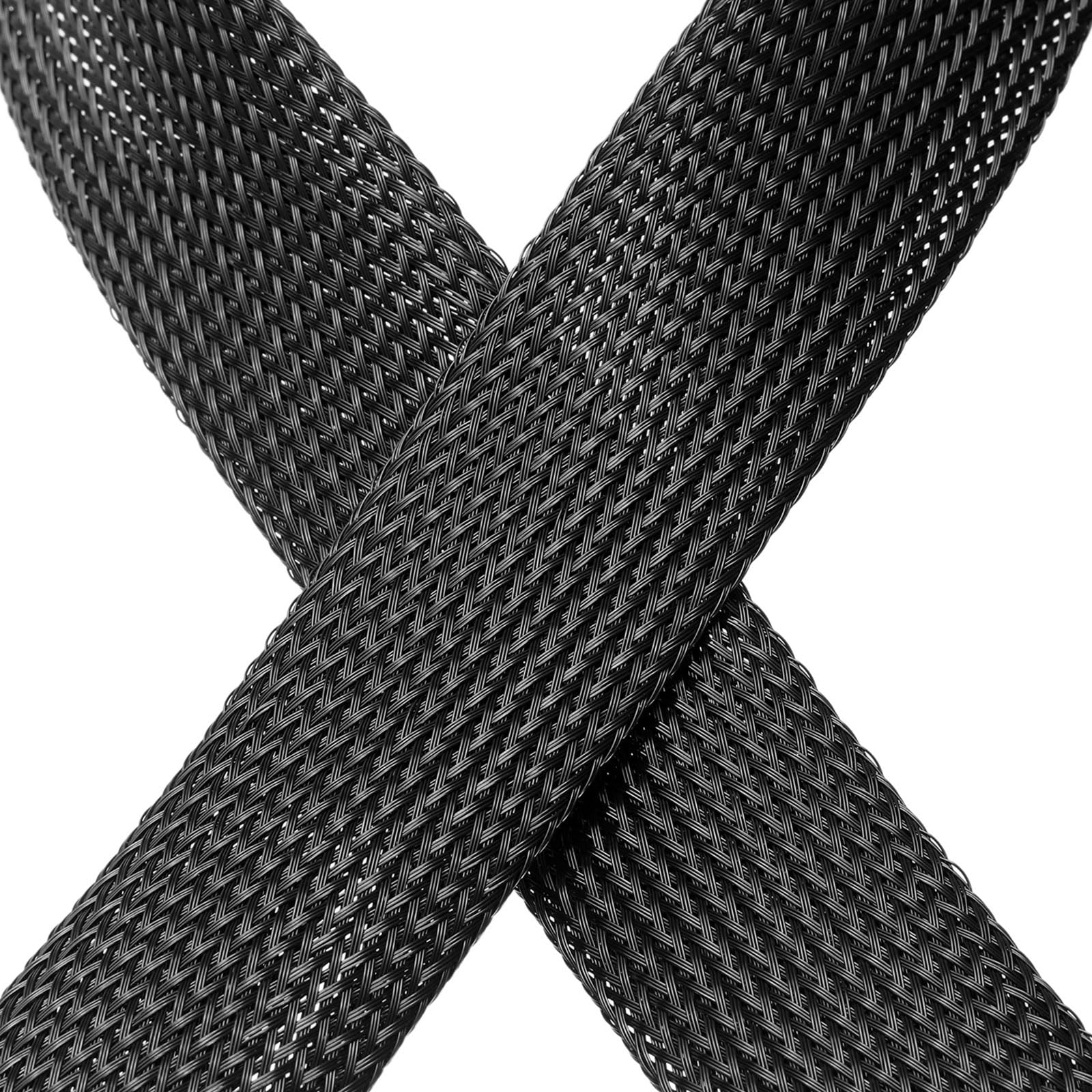 uxcell Cable Sleeving, 1.25Inch -50ft PET Braided Cable Sleeve - Image 4