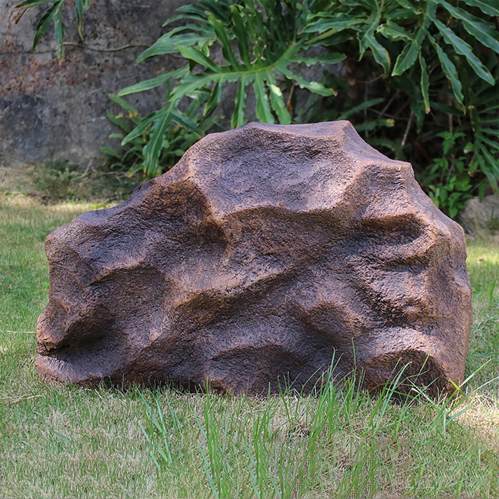 SDCFFC Outdoor Faux Rock Cover, Weather-Proof Artificial Boulder Enclosure for Hiding Pipes, Wells, and Sprinkler Valves