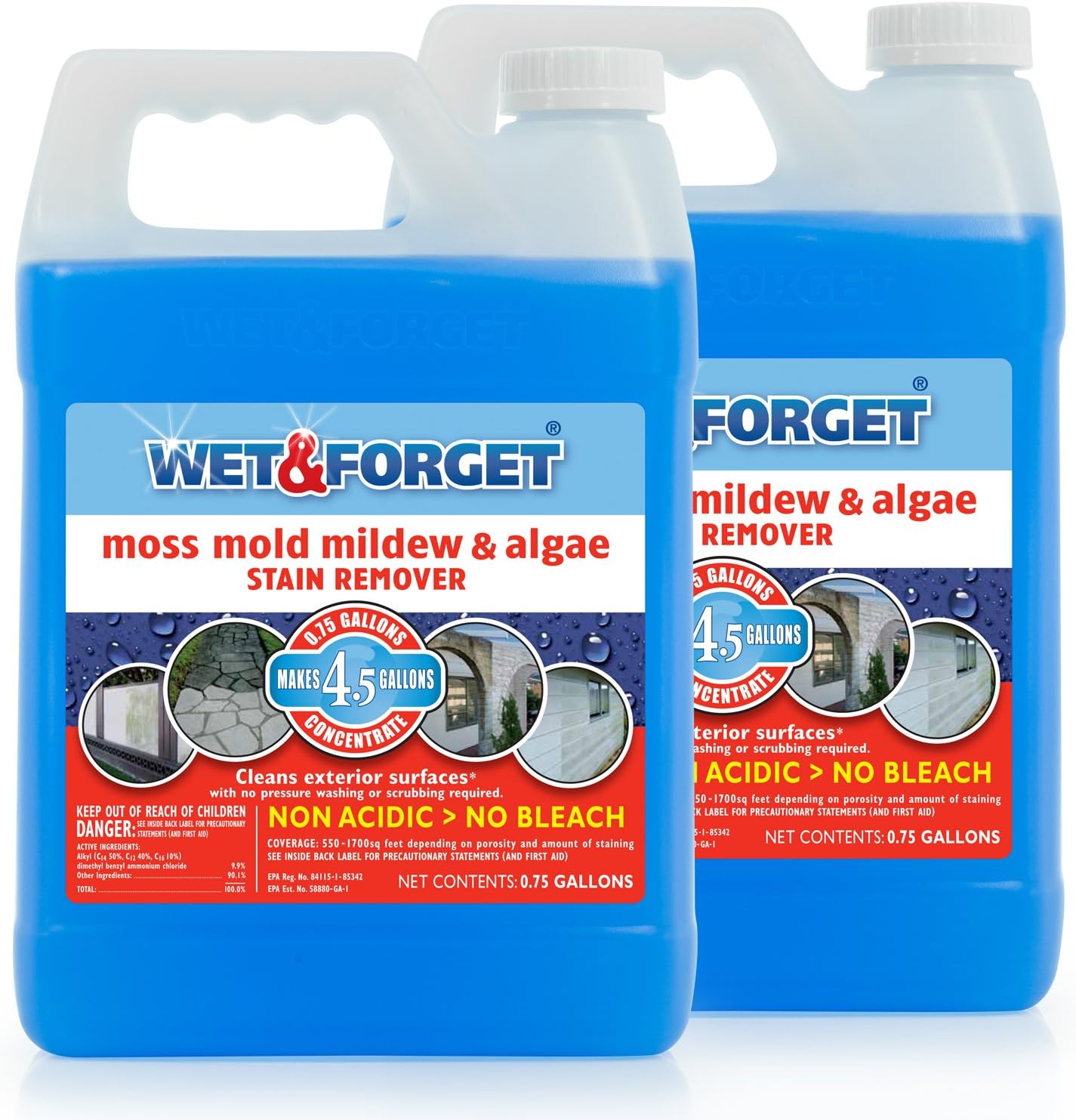 Set of 2 Wet and Moss, Mildew and Algae Stain