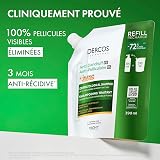 Vichy Dercos Anti-Dandruff Dermatological Shampoo for Dry Hair, 390 ml Refill Pouch - 4