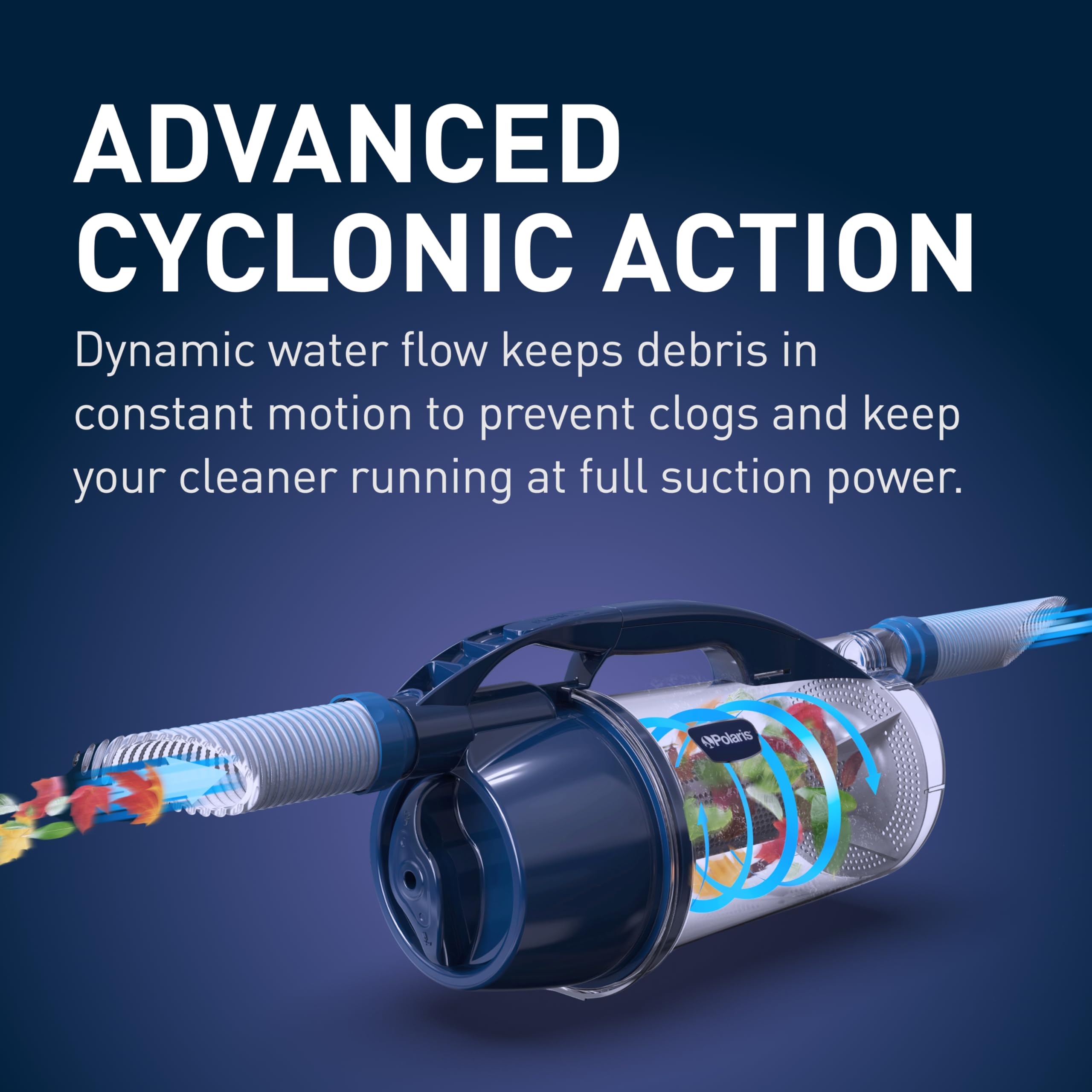 Polaris Cyclonic XL - Recogedor de hojas, ajuste universal y fácil de instalar | Ajuste universal para limpiadores de succión, con acción ciclónica avanzada para un mejor rendimiento