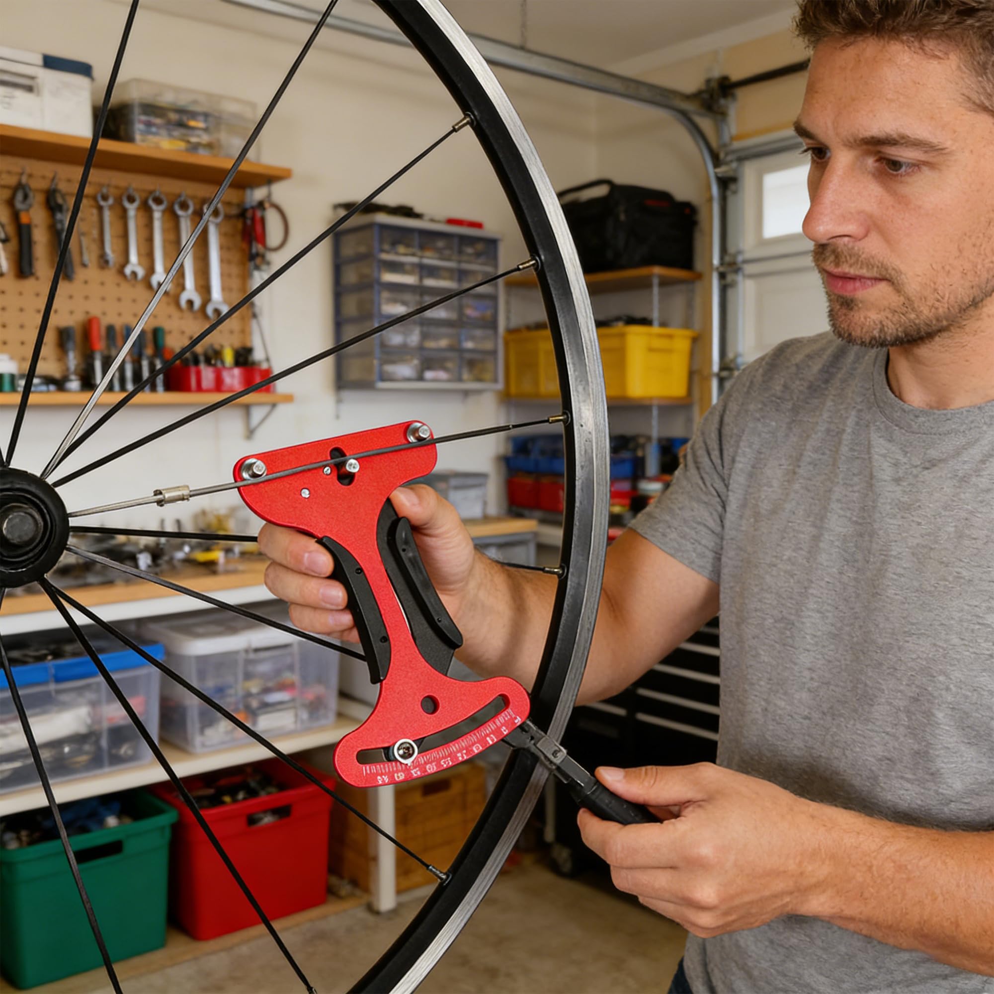 Zoegneer Misuratore Tensione Raggi Bici – CNC Di Precisione Per Raggi Piatti E Rotondi – Manutenzione Ruote Bici Da Strada E MTB - 2