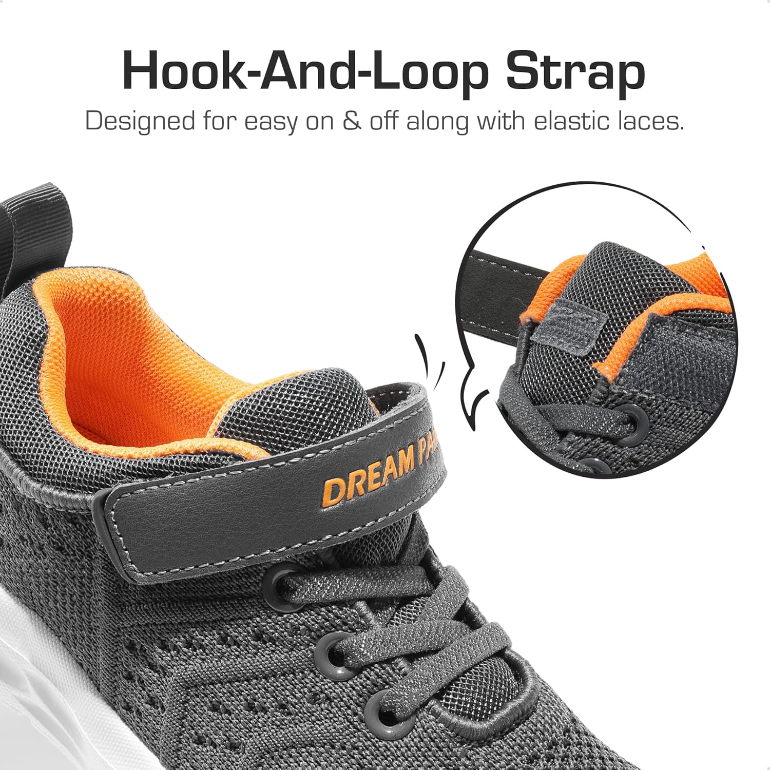 DREAM PAIRS Boys Girls Shoes Kids EZ-Ons Tennis Running Athletic School Sneakers for Little/Big Kid - Image 3