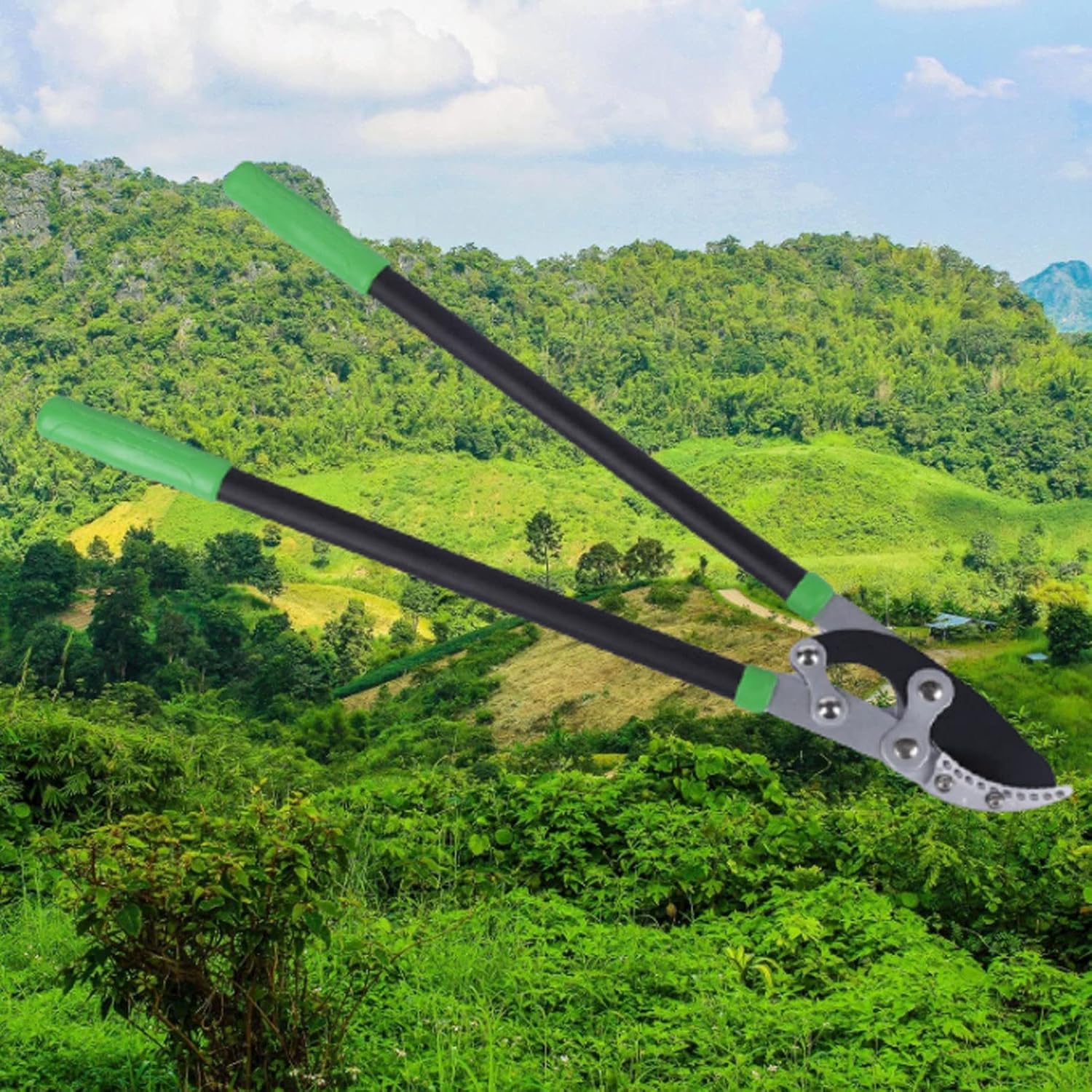 Garden Hedge Shears Gardening Tools, 30 Inch Tree Trimmer Bypass Lopper with Compound Action Chops Thick Branches with for Garden Pruning Shock Every Family