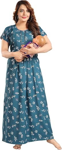 TRUNDZ Women 's Pure Alpine Feeding/Maternity Nighty
