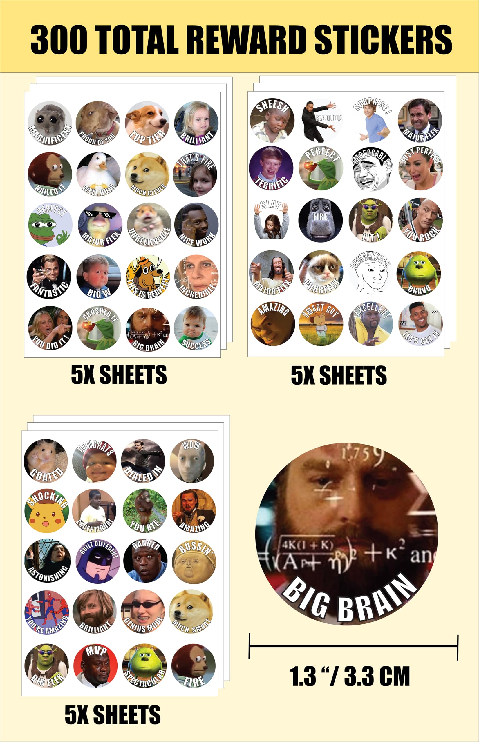 Bulk Teacher Stickers 2500 Pcs 2500 Pcs Teacher Reward Stickers - Cute ...
