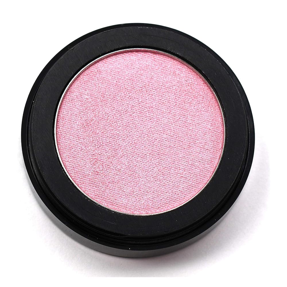 Pure Ziva Pink Glow Satin Light Baby Pink Opal Sunkissed Shimmering Shimmer Pressed Powder Single Vegan Eyeshadow; Talc, Paraben & Cruelty Free