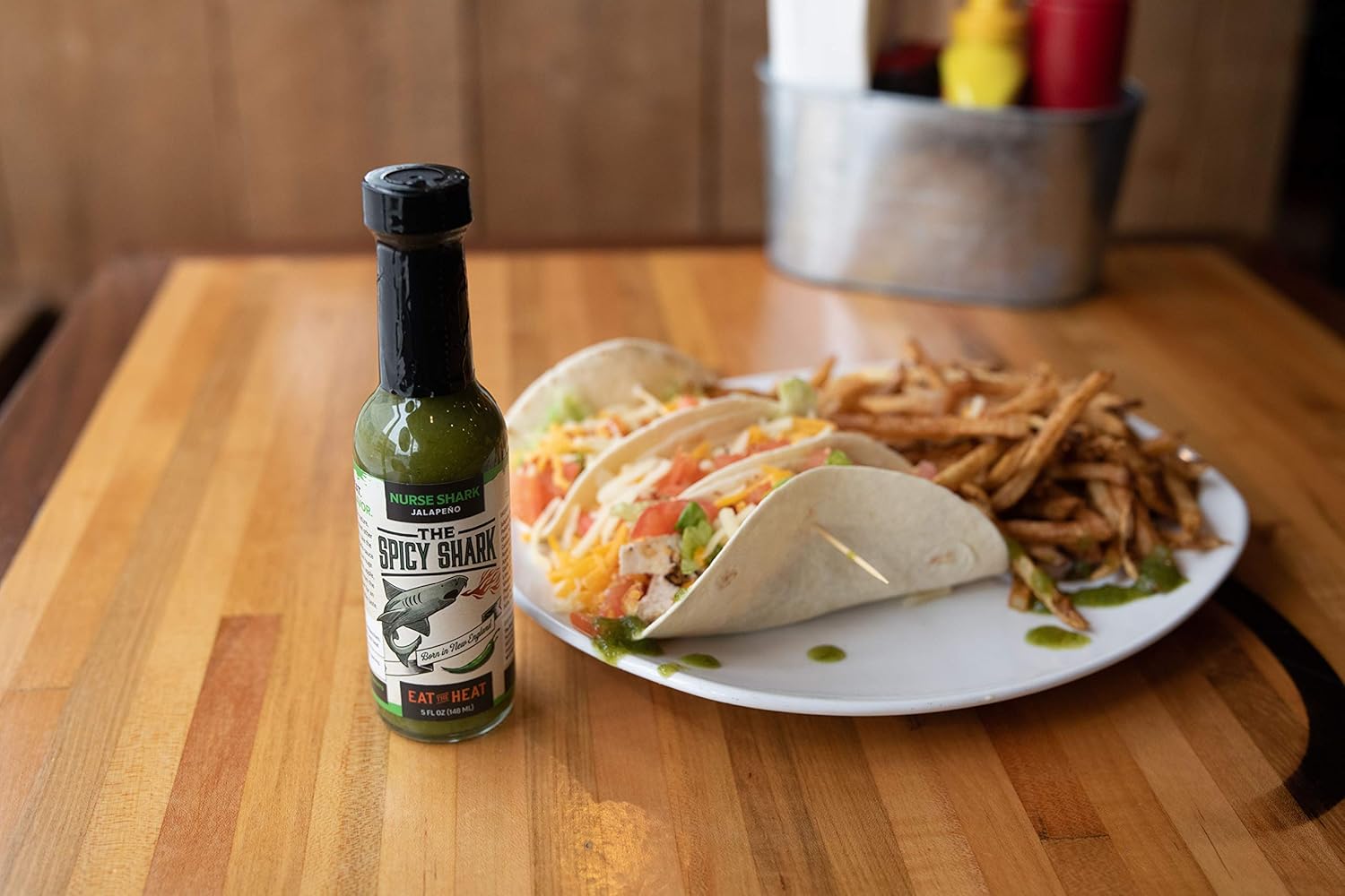 The Spicy Shark, Nurse Shark Jalapeno Hot Sauce 5 fl oz - Brand featured on Hot Ones (Pack of 2)