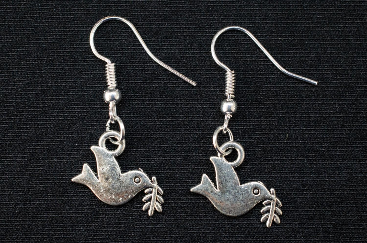 Peace Dove Earrings Rs Hangers Miniblings World Bird Argentine