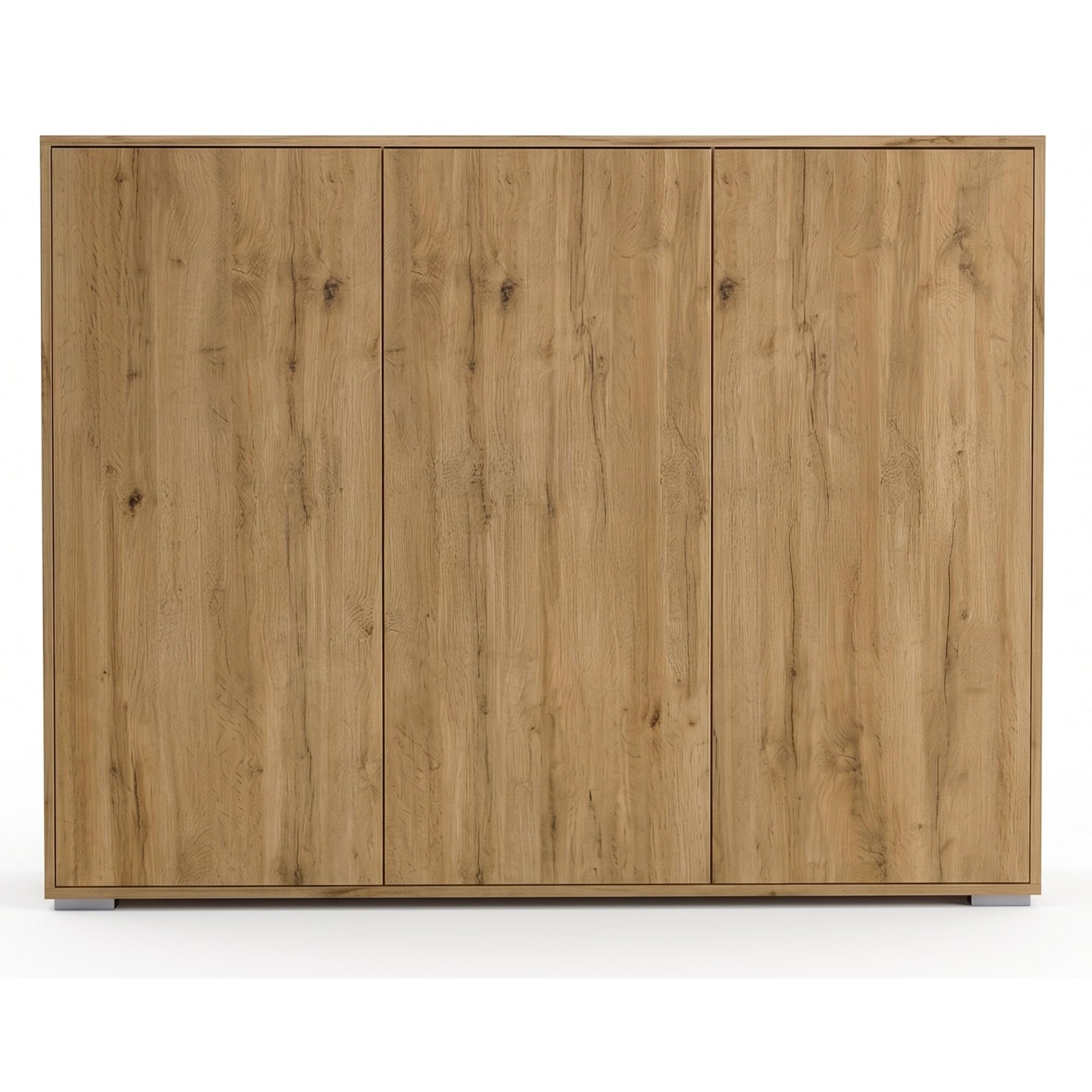 Highboard Elena M2, Aktenschrank mit Push-to-Open, Made in Germany, Moderner Schrank für Wohnzimmer Büro Eiche Evoke (152,5 x 118 x 37 cm)