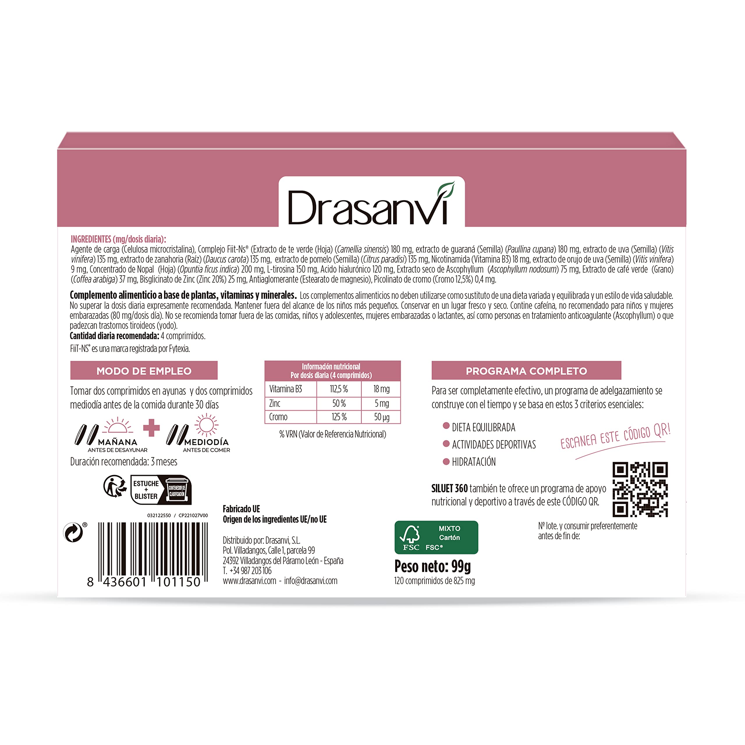 DRASANVI siluet 360 programa completo tabletki 120 tabletek