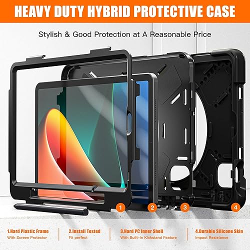 Miniatura 2 de Funda resistente de poliuretano termoplástico resistente a prueba de golpes compatible con Xiaomi Mi Pad 5MiPad 5 Pro de 11 pulgadas 2021, funda