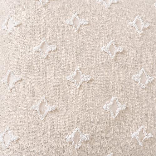 Miniatura 5 de Paquete de 2 fundas de almohada decorativas bohemias con jacquard rómbico copetudo para decoración de habitación, fundas de almohada bohemias de 26