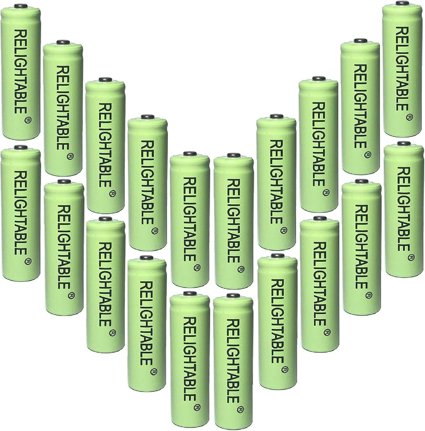 Relightable Baterias recarregáveis NiMH AA/AAA 600mAh 1,2V para luzes