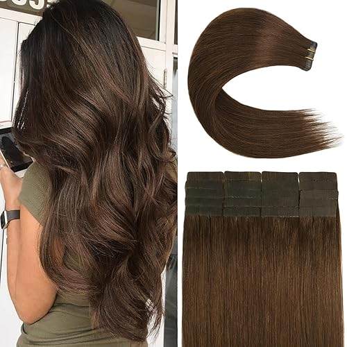 Miniatura 8 de Extensiones de cabello humano Remy 100% real, color negro natural, 16 pulgadas, 20 unidades de 1.06 oz, extensiones de cabello color negro natural