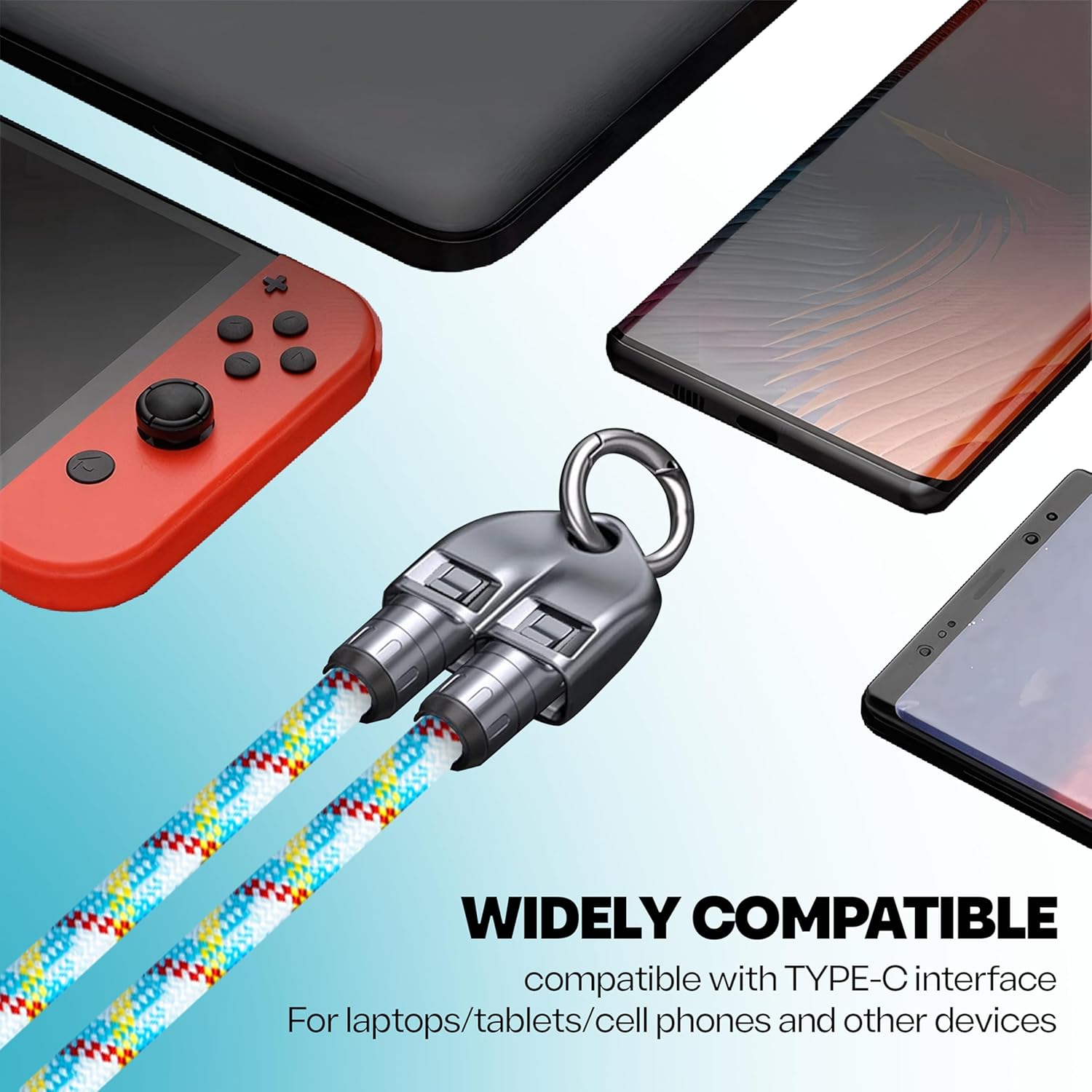 ClutchLoop Cell Phone Lanyard and USB C to USB C Charger for iPhone: Wrist Strap Most iPhone and Android Smartphones