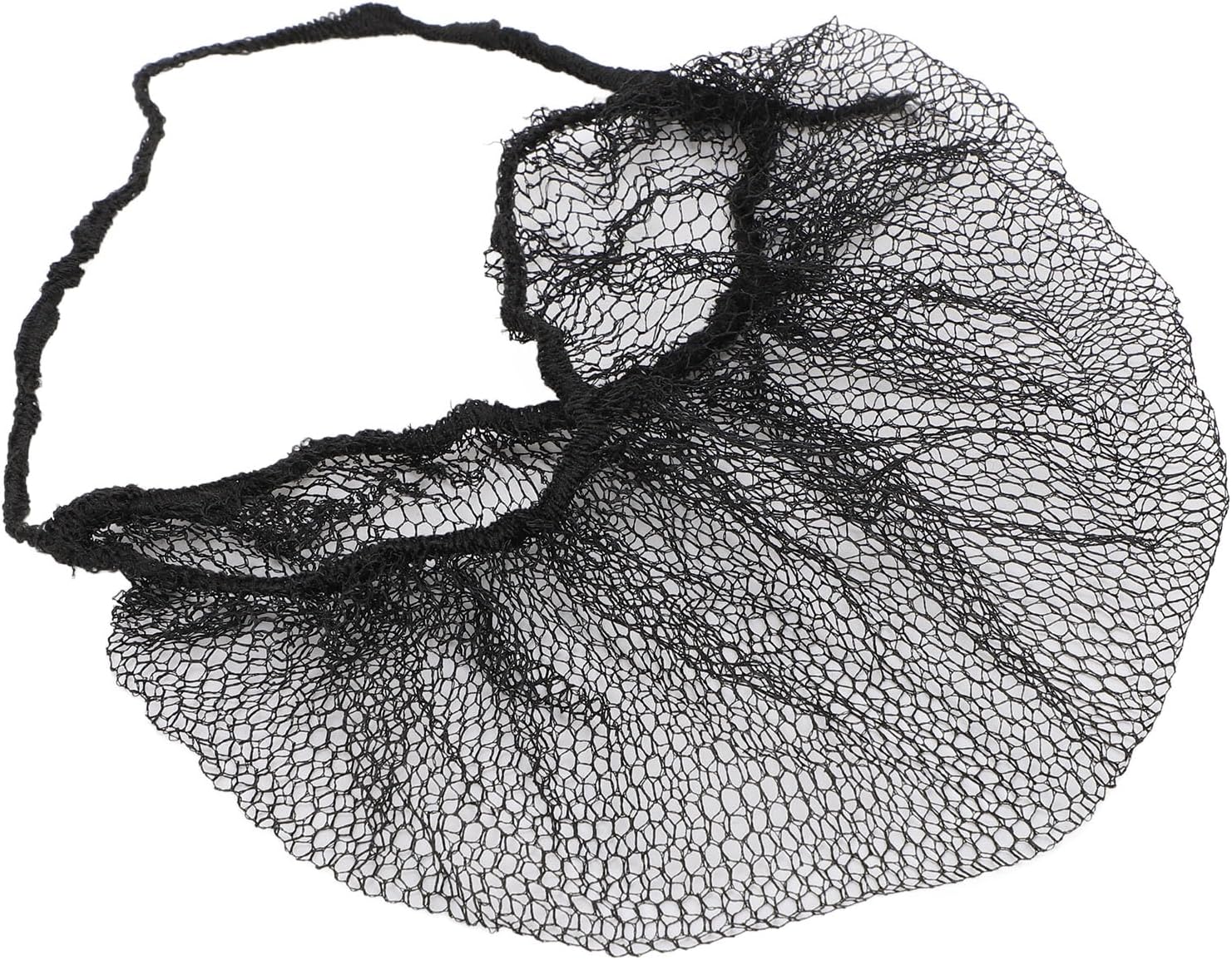 ZJchao 100pcs Disposable Beard Net Covers Nylon Material Breathable, Full Coverage Beard Restraints for Safe Clean Work Environment, Black Disposable Beard Nets, Ideal for Restaurants,