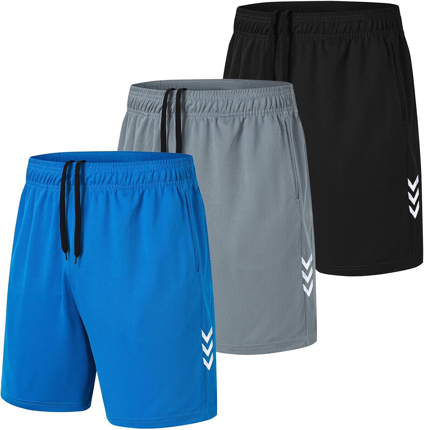 Zoofly Sports Shorts for Men Gym Running Shorts Fitness Quick Dry Adult Short Breathable With 3/5 Pack Pockets