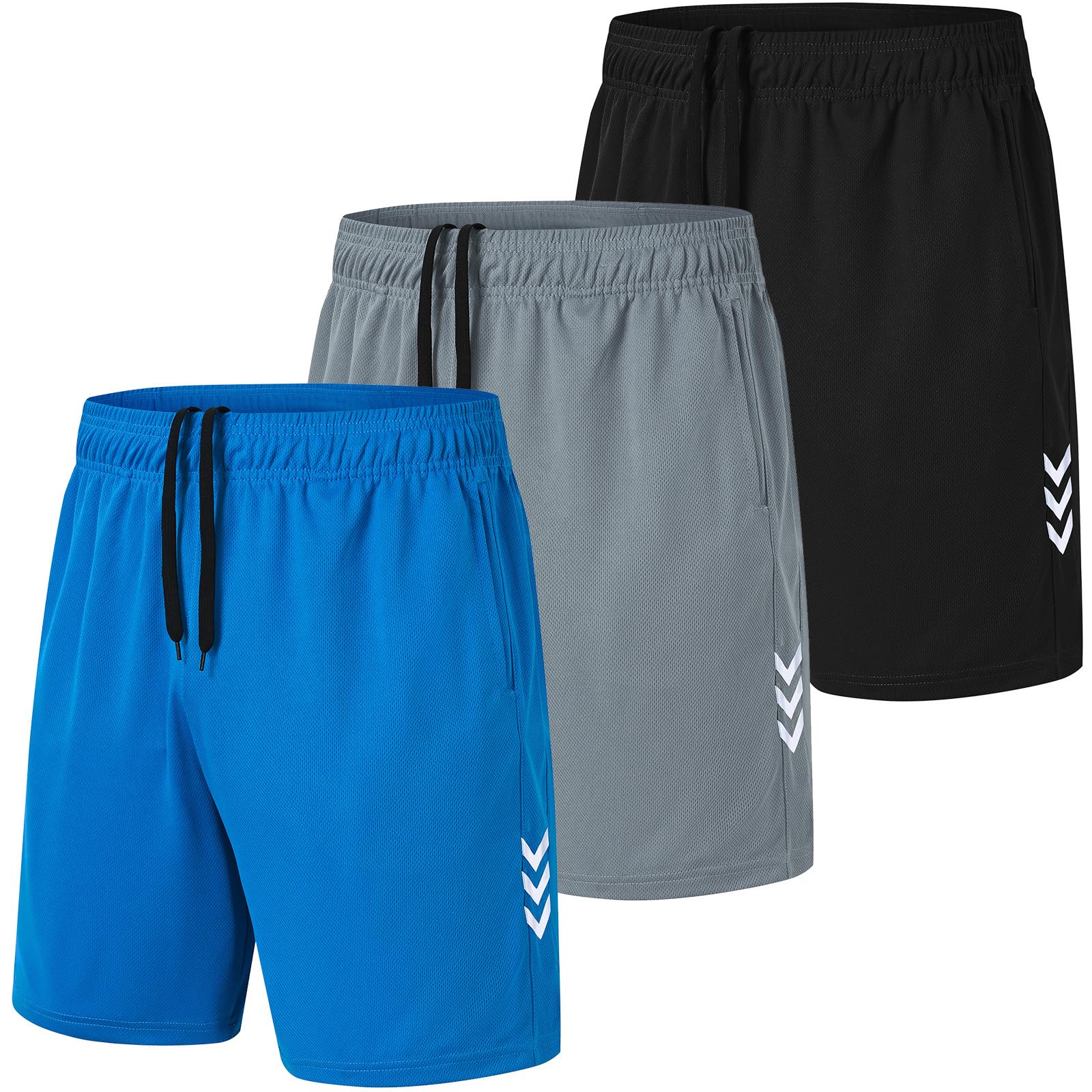 kuzwufs Herren Sporthose Kurze Atmungsaktive Gym Fitness Hosen Dry Fit Lauf Shorts Training Running Funktionsshorts