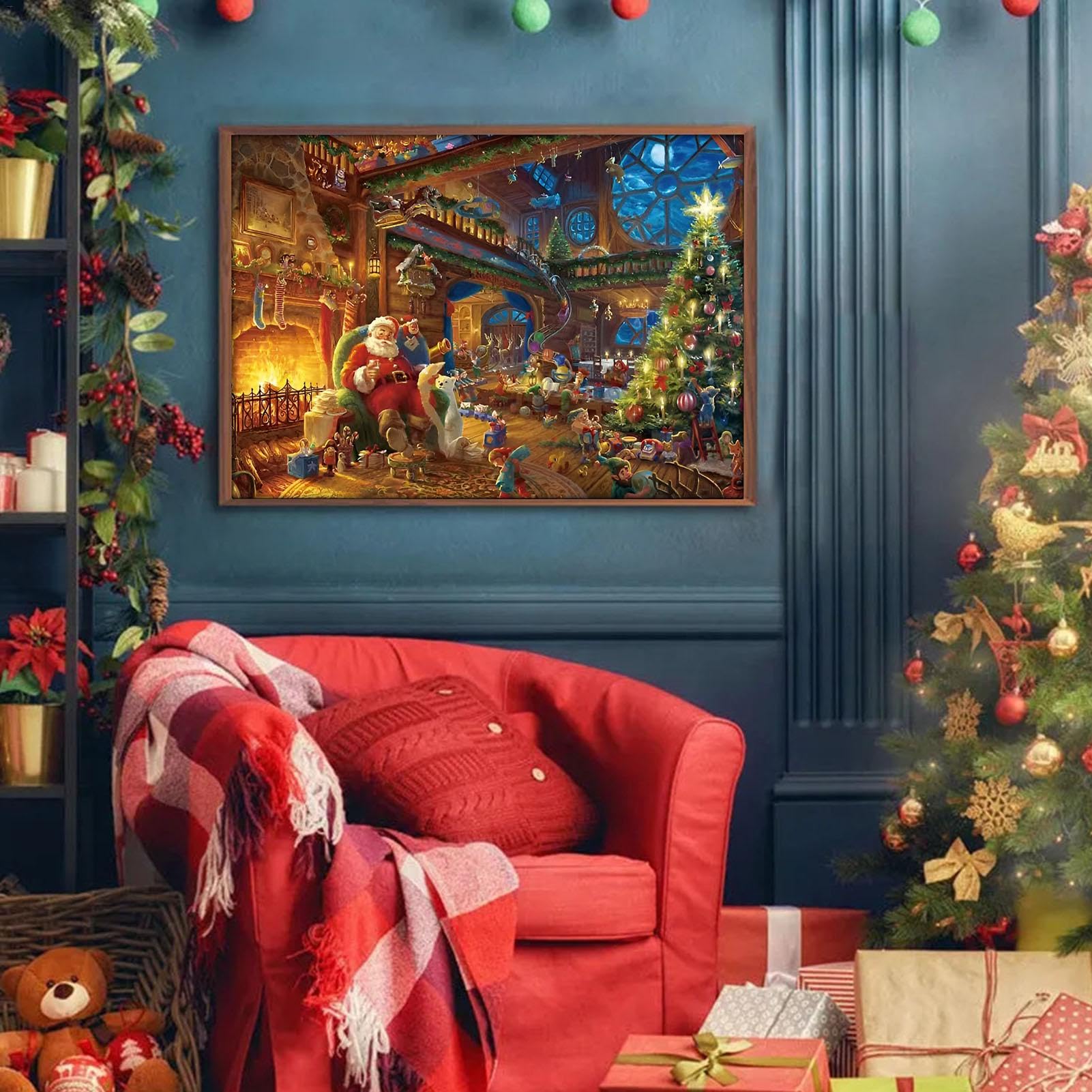 Calendrier De L'Avent Puzzle Noël - 1008 Pièces, 24 Boîtes | Décoration Festive
