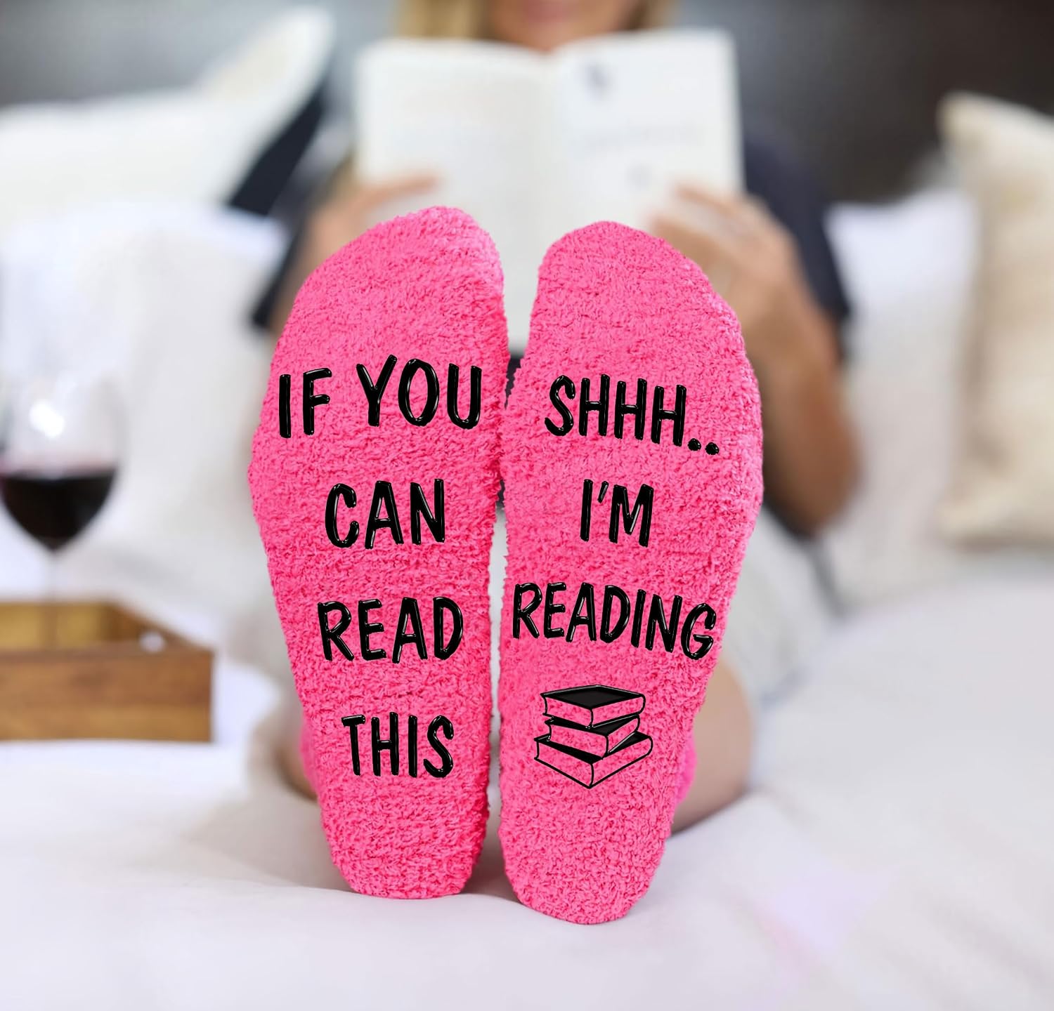 VICRAZY Book Lovers Gifts - Funny Socks for Book Lovers - Gift for Readers - Reading Stuff, Stocking Stuffers for Men, Women image 3